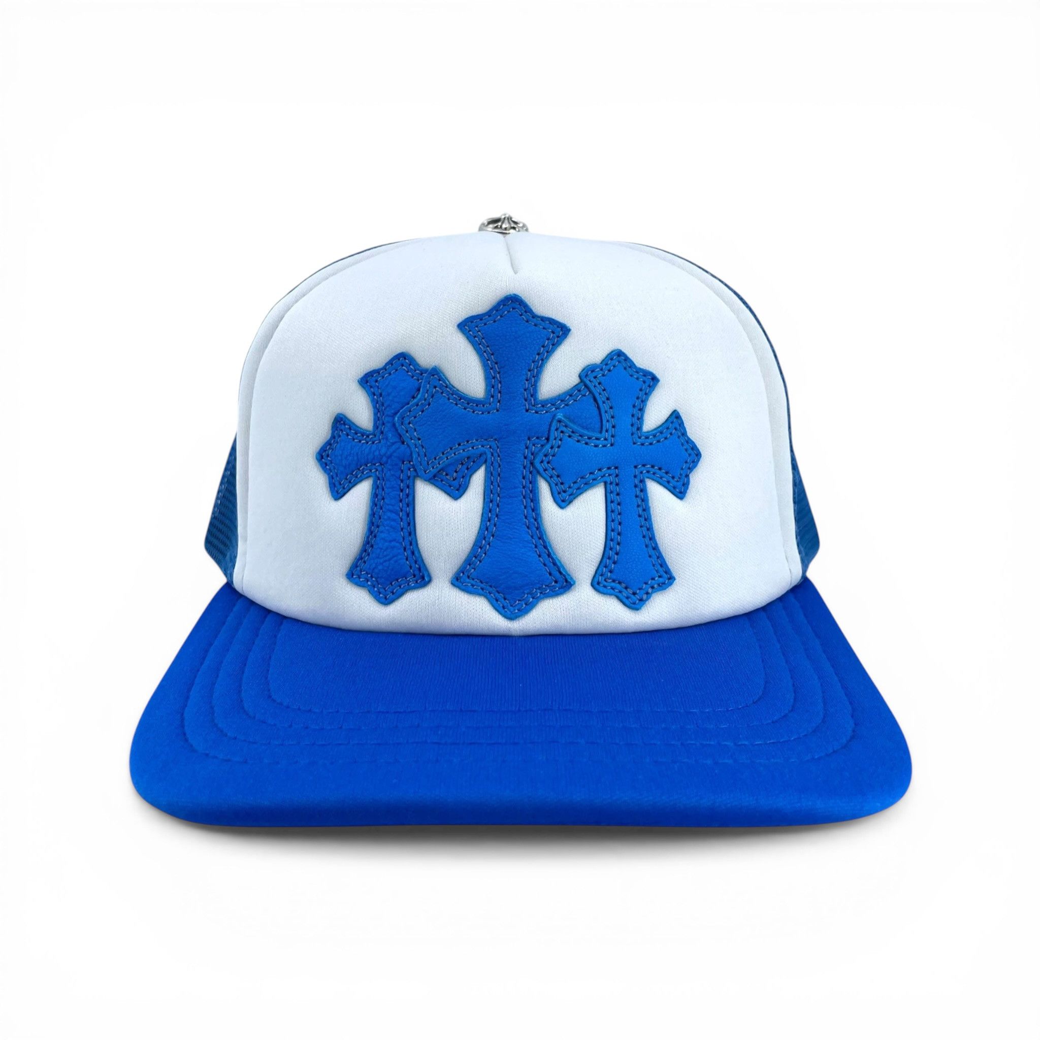 Chrome Hearts Cemetery Trucker Hat White Blue Size ONE SIZE - 1 Thumbnail