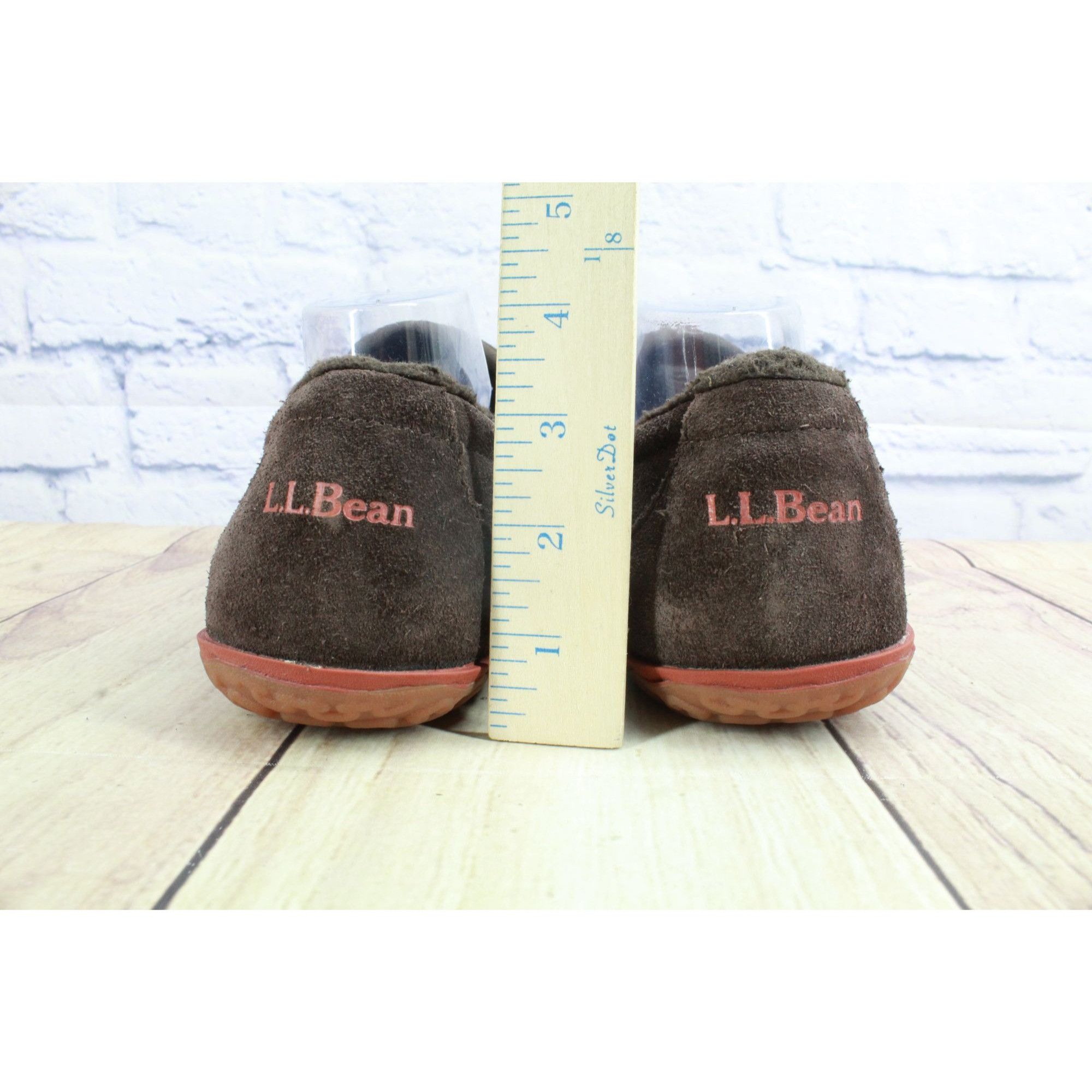 L.L. Bean LL Bean Men's Brown Suede Mountain Bean Slippers Size US 9 / EU 42 - 6 Thumbnail