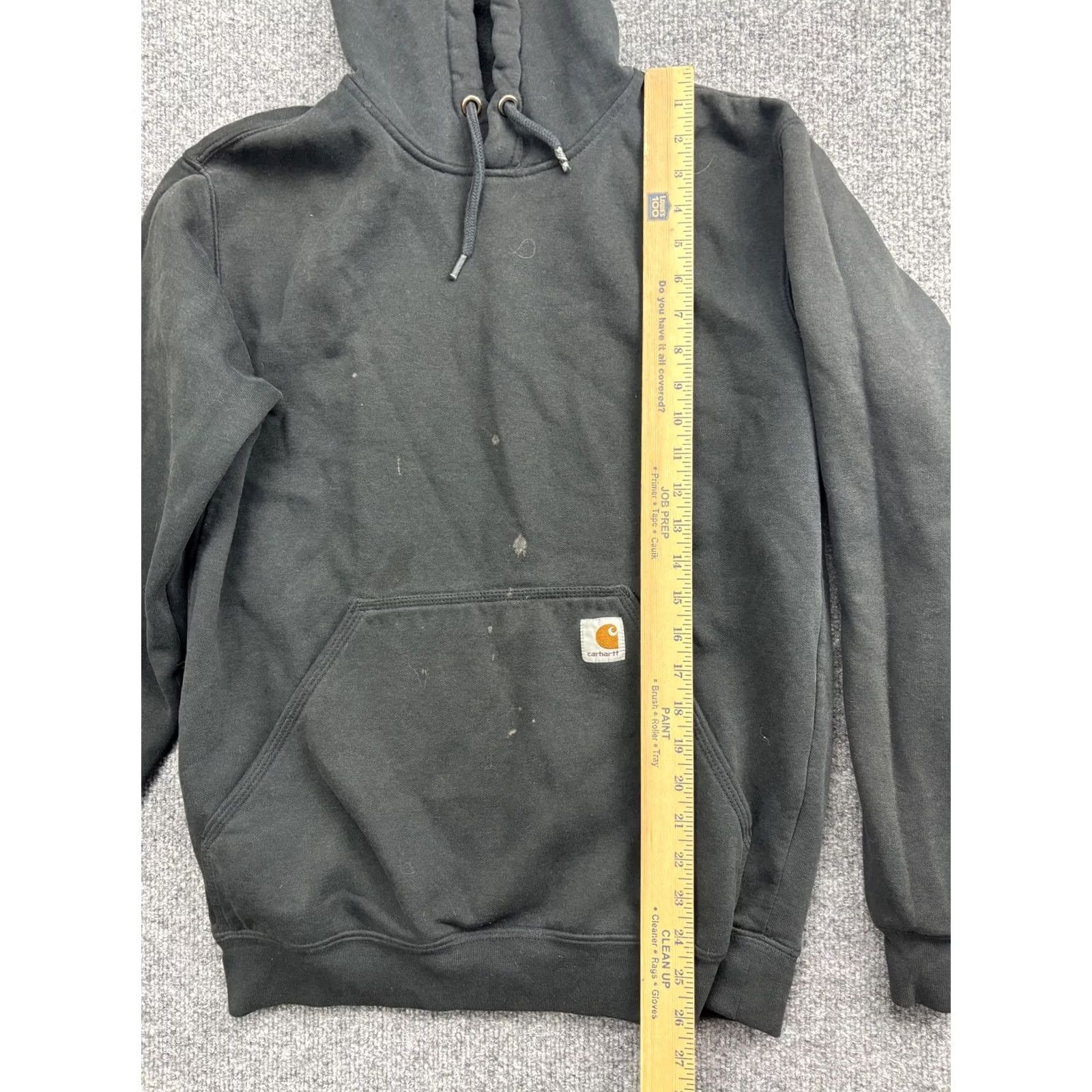 Carhartt Carhartt Hoodie Mens Small Black Pullover Fleece Sweatshirt Loose Fit TS0121 Size US S / EU 44-46 / 1 - 3 Thumbnail