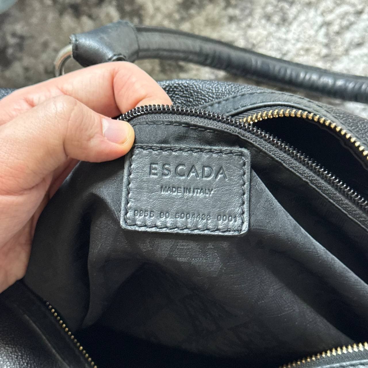 Escada Avant Garde Escada Black Luggage Leather Handle Bag Size ONE SIZE - 7 Thumbnail