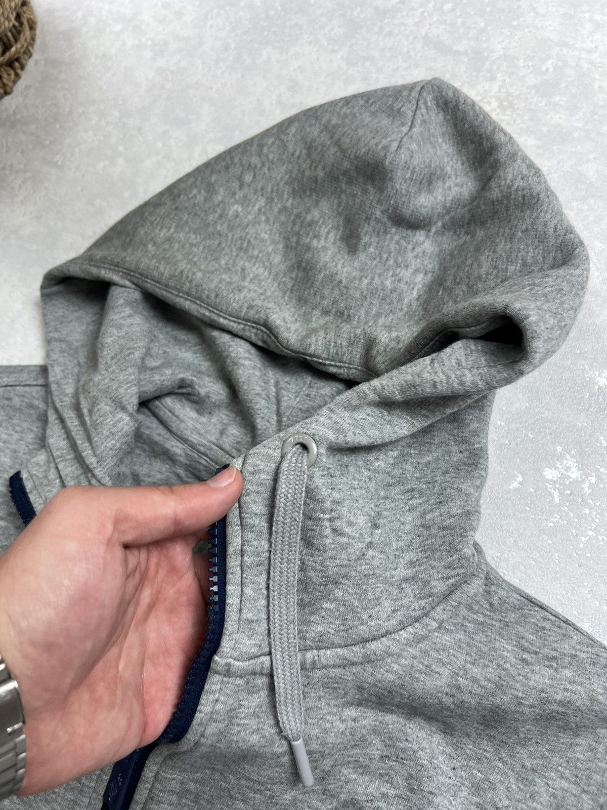 Nike 00s Nike Retro Logo Vintage Y2K Oversized Zip Hoodie Size US L / EU 52-54 / 3 - 9 Thumbnail