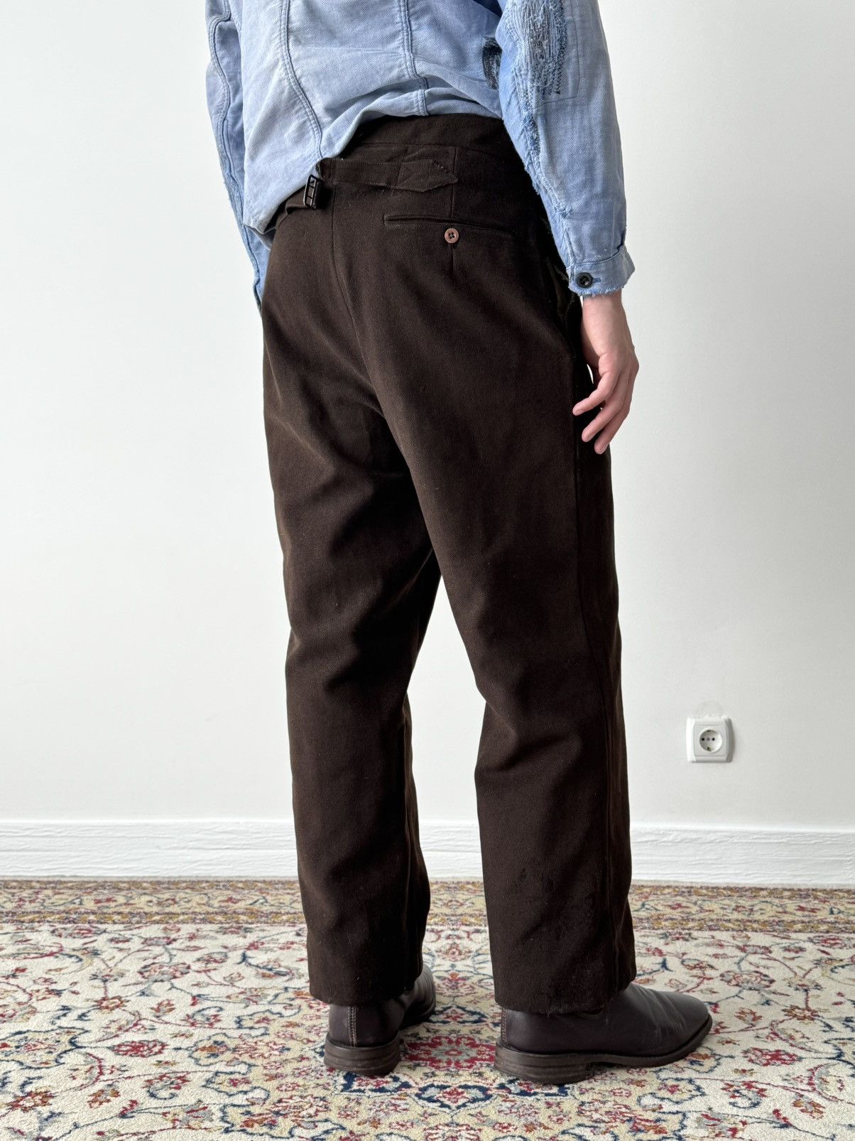 Japanese Brand Antique ≈1920s German Workwear Faded Heavy Pants Size US 32 / EU 48 - 3 Thumbnail