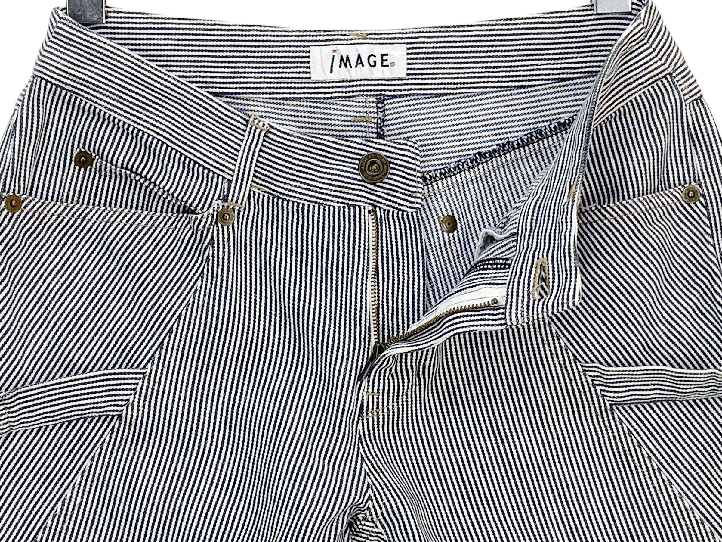 Japanese Brand × Uniqlo Image Jeans Stripes Hickory Jeans Size US 31 - 7 Thumbnail