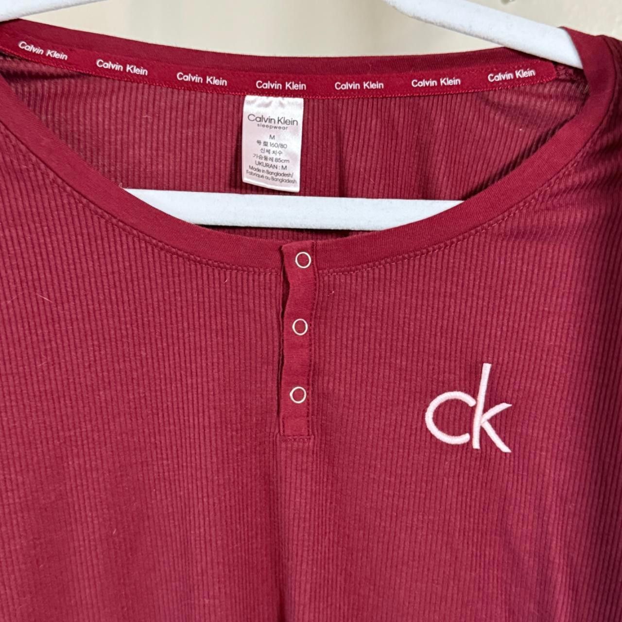 Calvin Klein calvin klein matching long sleeve and fleece pants pajamas Size ONE SIZE - 2 Thumbnail