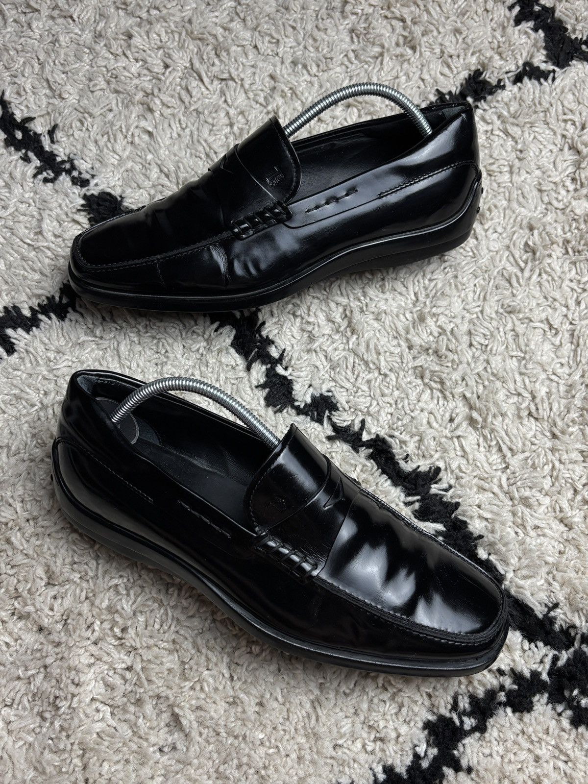 Tod's Tod’s Patent Leather Penny Loafers Luxury Vintage Shoes Size US 7 / EU 40 - 1 Thumbnail