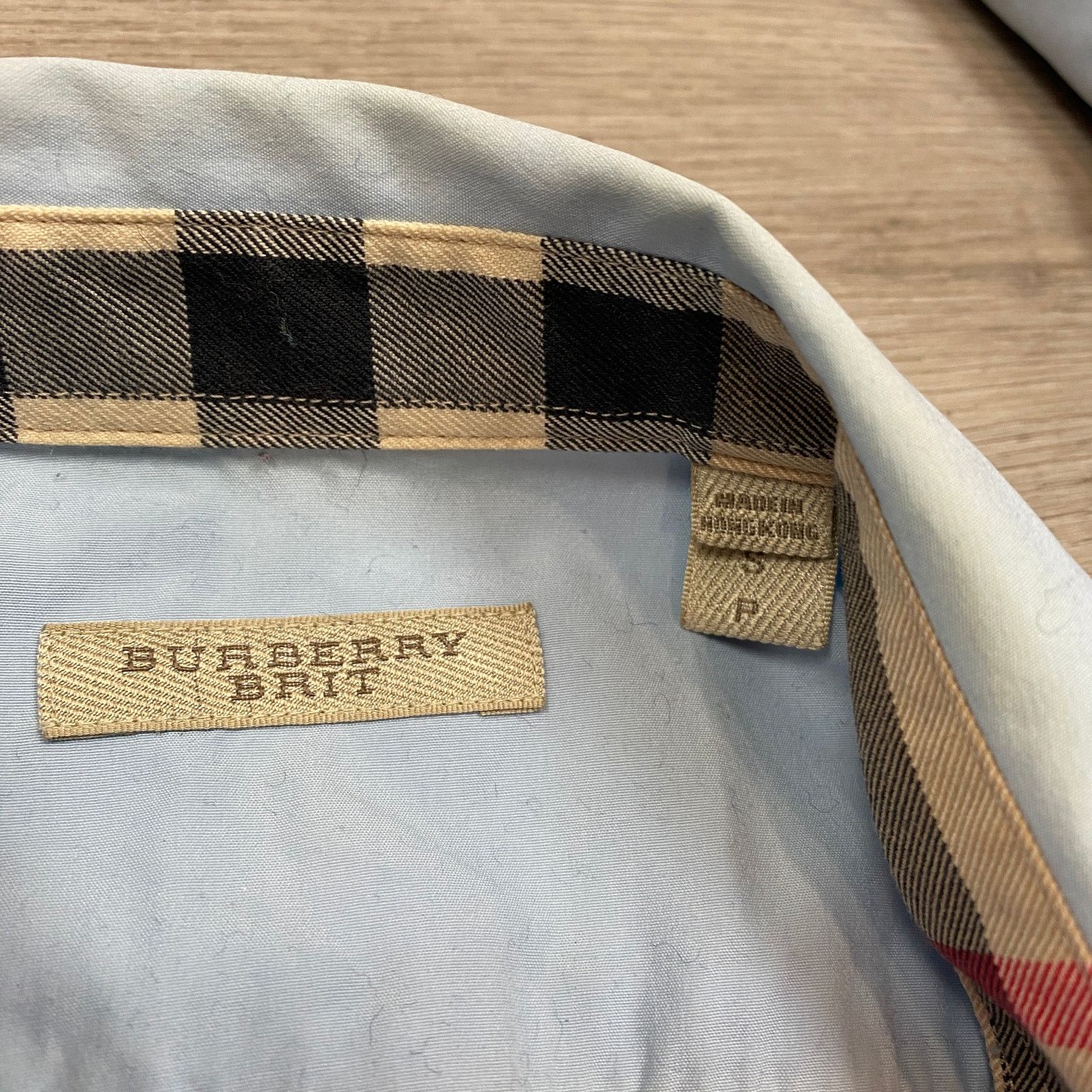 Burberry Burberry Brit Button Up Embroidered Crest Nova Cuff Shirt S Size US S / EU 44-46 / 1 - 4 Thumbnail