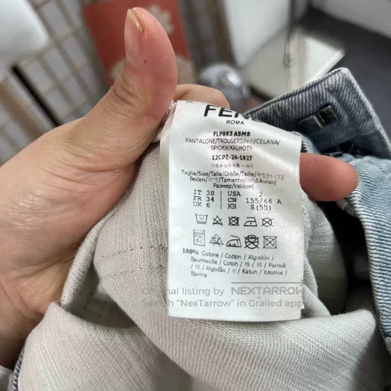 Fendi Fendi Blue denim jeans Size 25" / US 0 / IT 36 - 2 Thumbnail