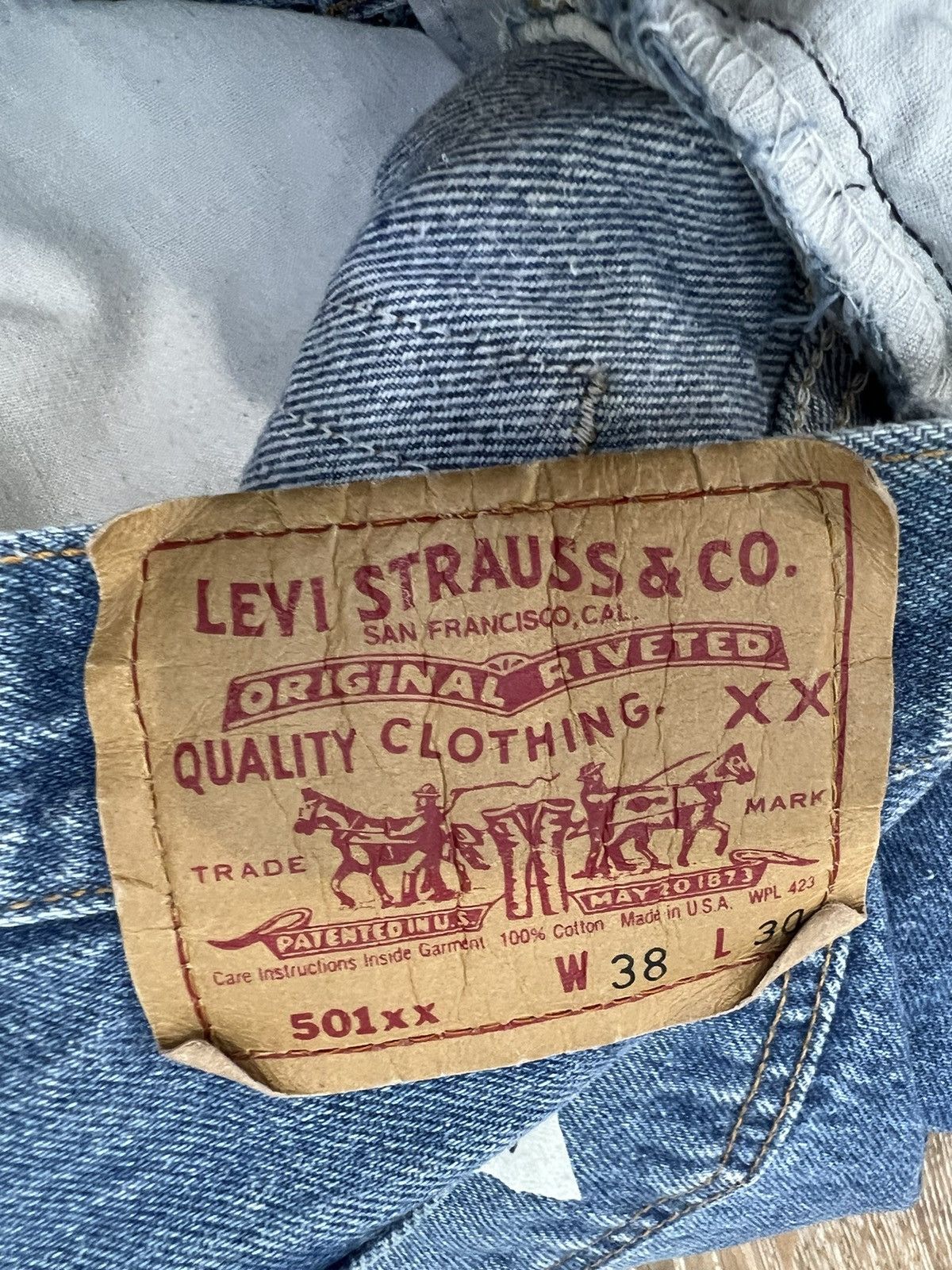 Levi's Vintage levis 501 jeans Size US 36 / EU 52 - 4 Thumbnail