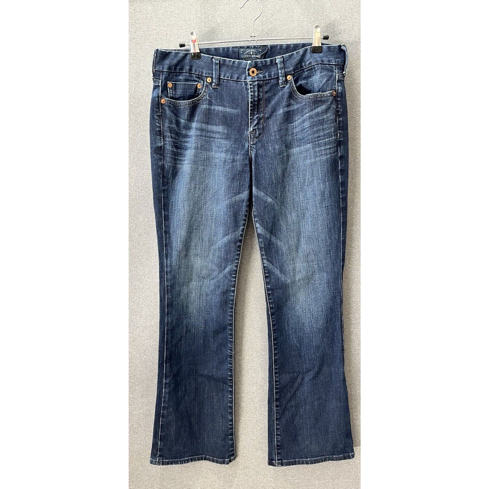 Lucky Brand Lucky Brand Womens Sweet Boot Low Rise Dark Wash Denim Jeans Size 32" / US 10 / IT 46 - 1 Thumbnail