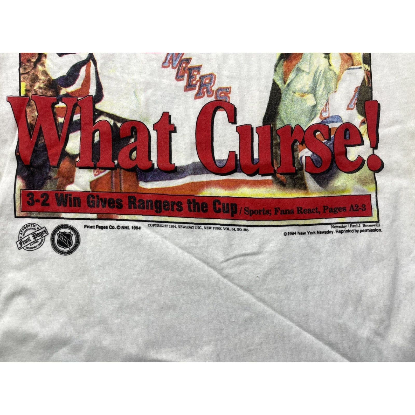 Fruit Of The Loom VINTAGE Mark Messier New York Rangers 1994 Stanley Cup Champions T Shirt Size XL Size US XL / EU 56 / 4 - 4 Thumbnail