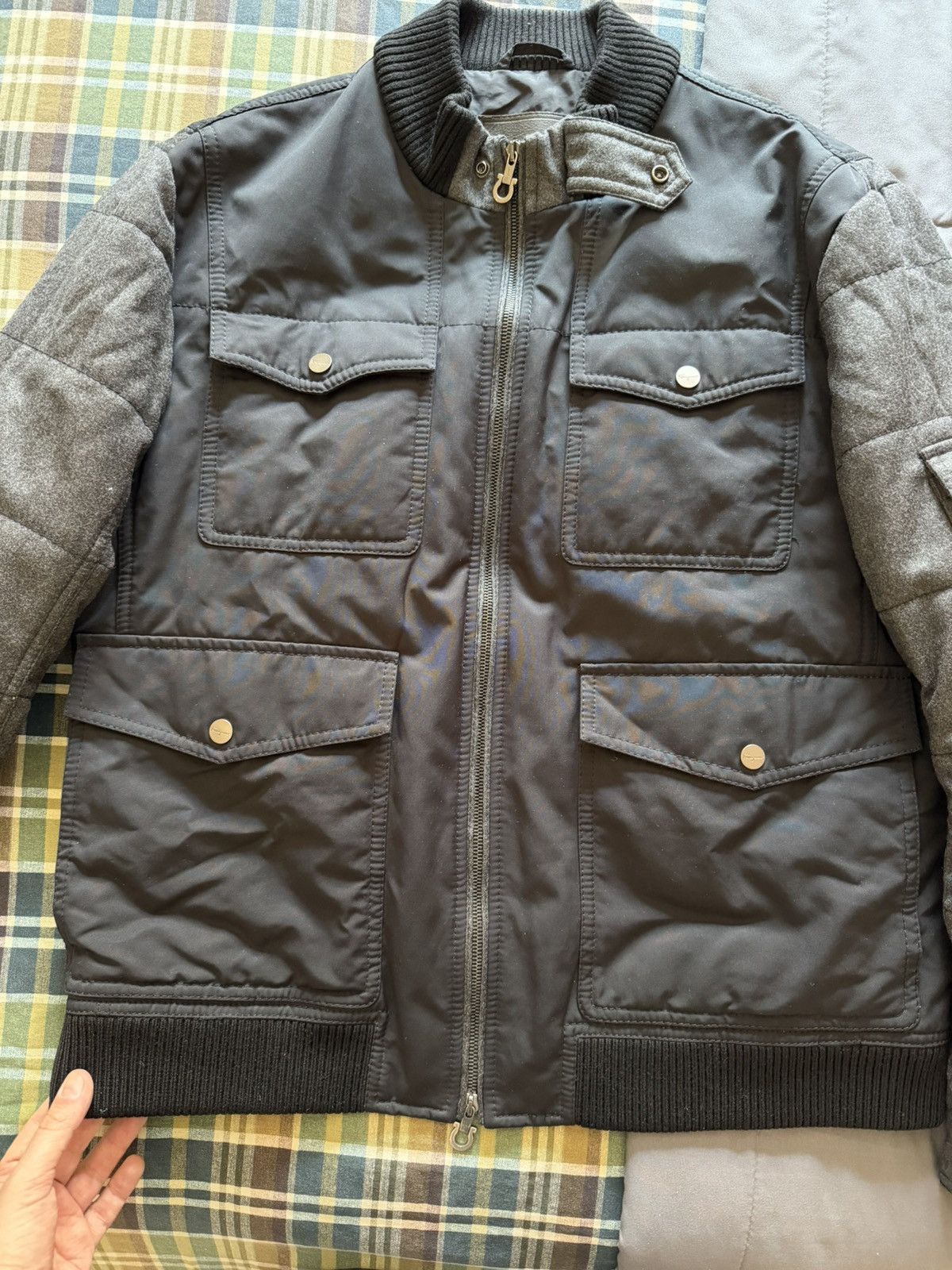 Salvatore Ferragamo Salvatore Ferragamo Black Jacket Size US XL / EU 56 / 4 - 2 Thumbnail