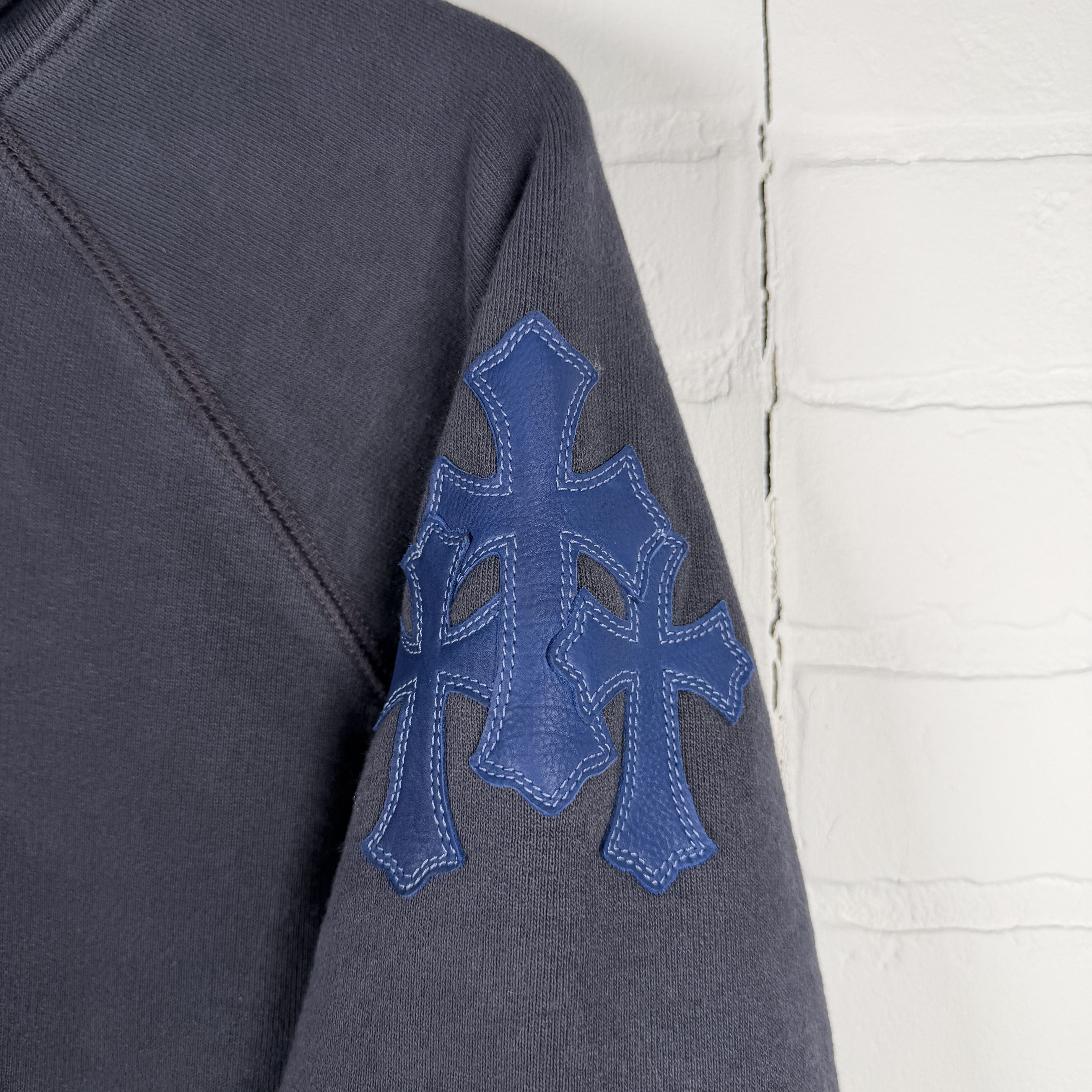 Chrome Hearts Chrome Hearts Blue Cross Patch Paper Jam Hoodie Size US L / EU 52-54 / 3 - 2 Thumbnail