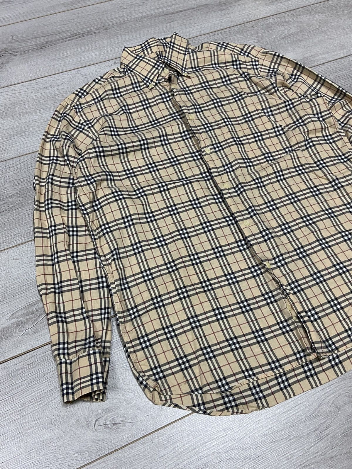 Burberry Burberry Brit shirt nova check overprint vintage Size US L / EU 52-54 / 3 - 3 Thumbnail
