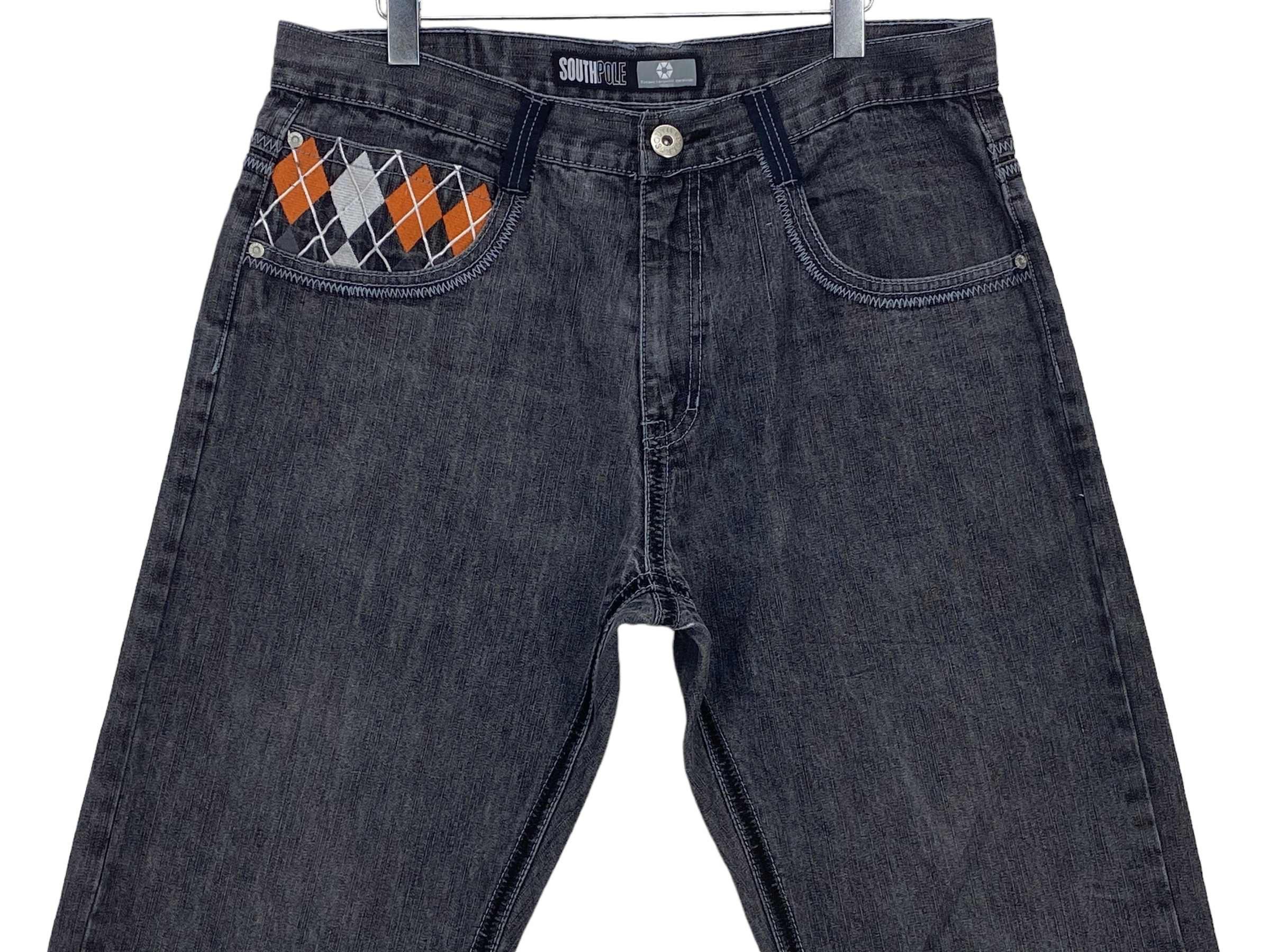Southpole Southpole Jeans Baggy Jeans Black Skateboard Jeans Size US 37 - 3 Thumbnail