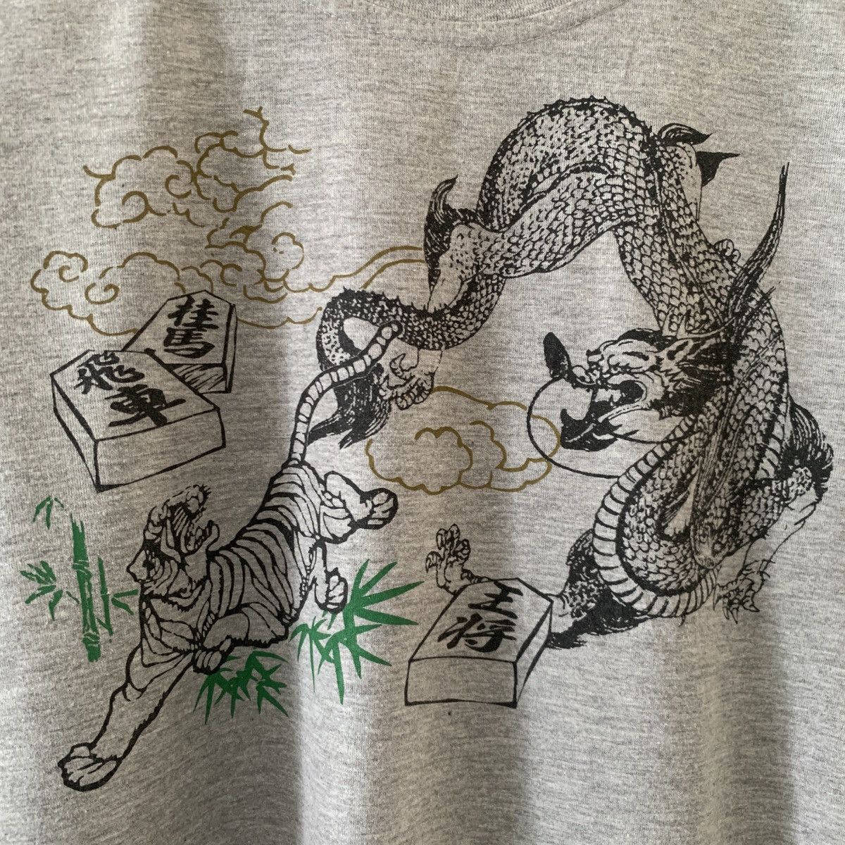 Japanese Brand Japanese Sukajan Souvenir Fight Tiger vs Dragon Art Tee Size US M / EU 48-50 / 2 - 3 Thumbnail