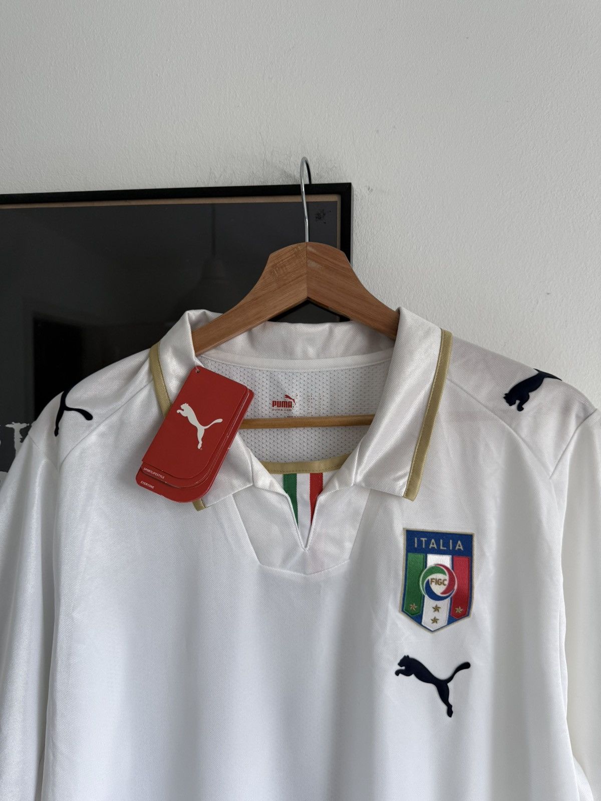 Puma 2007-08 Italy Away Shirt Size US L / EU 52-54 / 3 - 2 Thumbnail