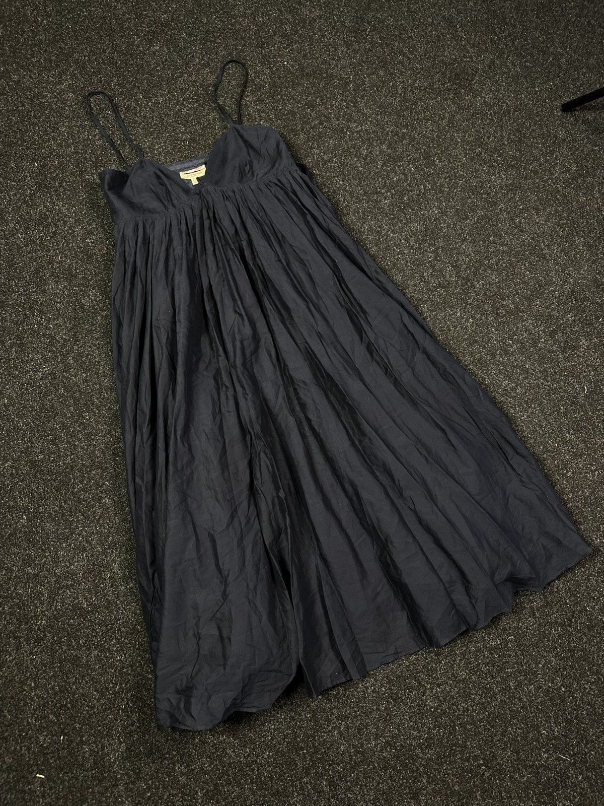 Burberry Burberry Dark Blue Blend Dress Flowy Midi Size S Size S / US 4 / IT 40 - 3 Thumbnail