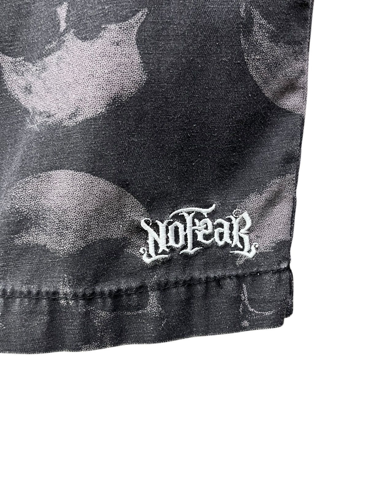 No Fear No Fear Skull Print Cyber Grunge Shorts Number(N)ine Style Size US 30 / EU 46 - 3 Thumbnail