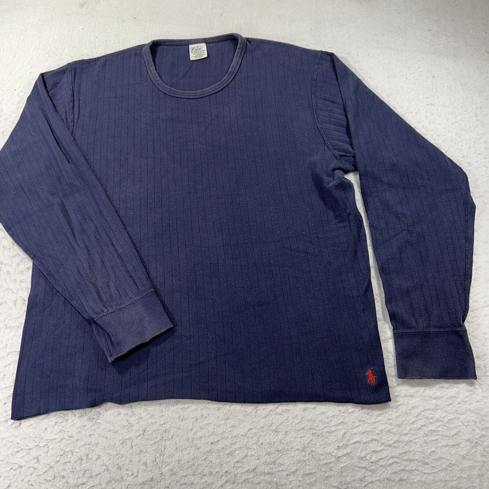 Polo Ralph Lauren Polo Ralph Lauren Large Blue Long Sleeve Under Shirt Size US L / EU 52-54 / 3 - 1 Thumbnail