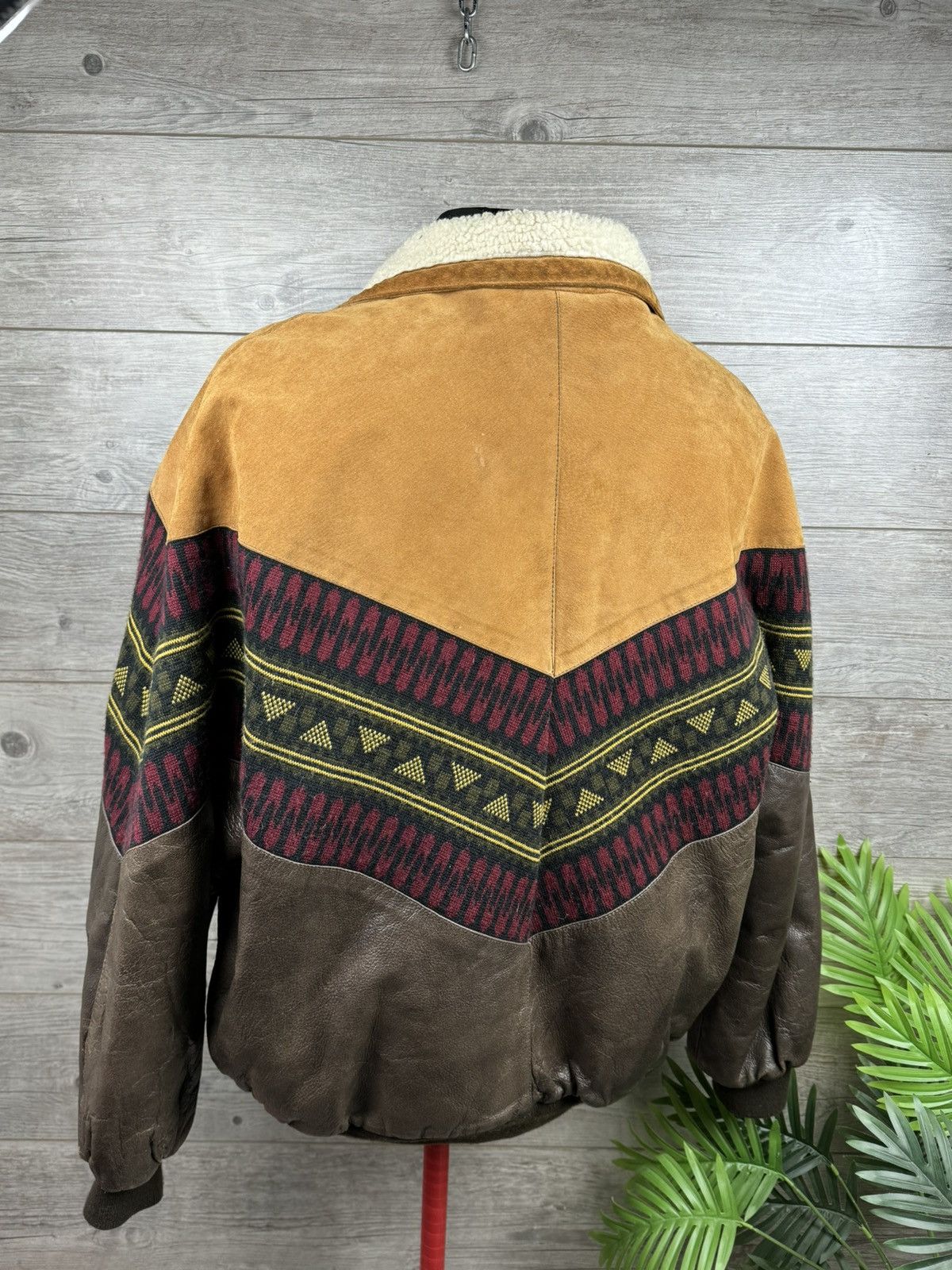 Unique warm rare vintage bomber jacket of the 80s from Skin