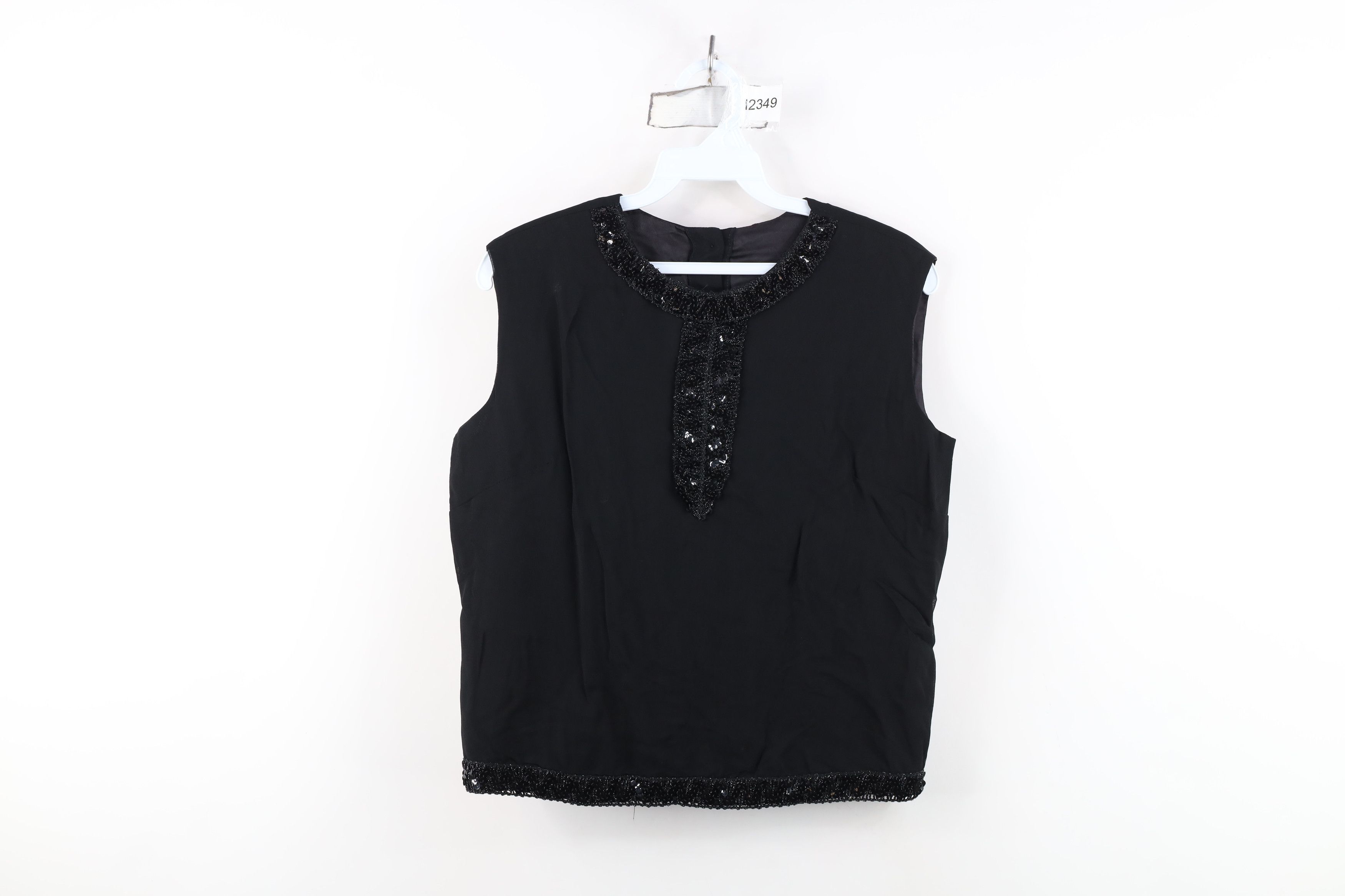 Vintage Vintage 80s 90s Streetwear Gabardine Sequin Button Shirt Size M / US 6-8 / IT 42-44 - 1 Thumbnail