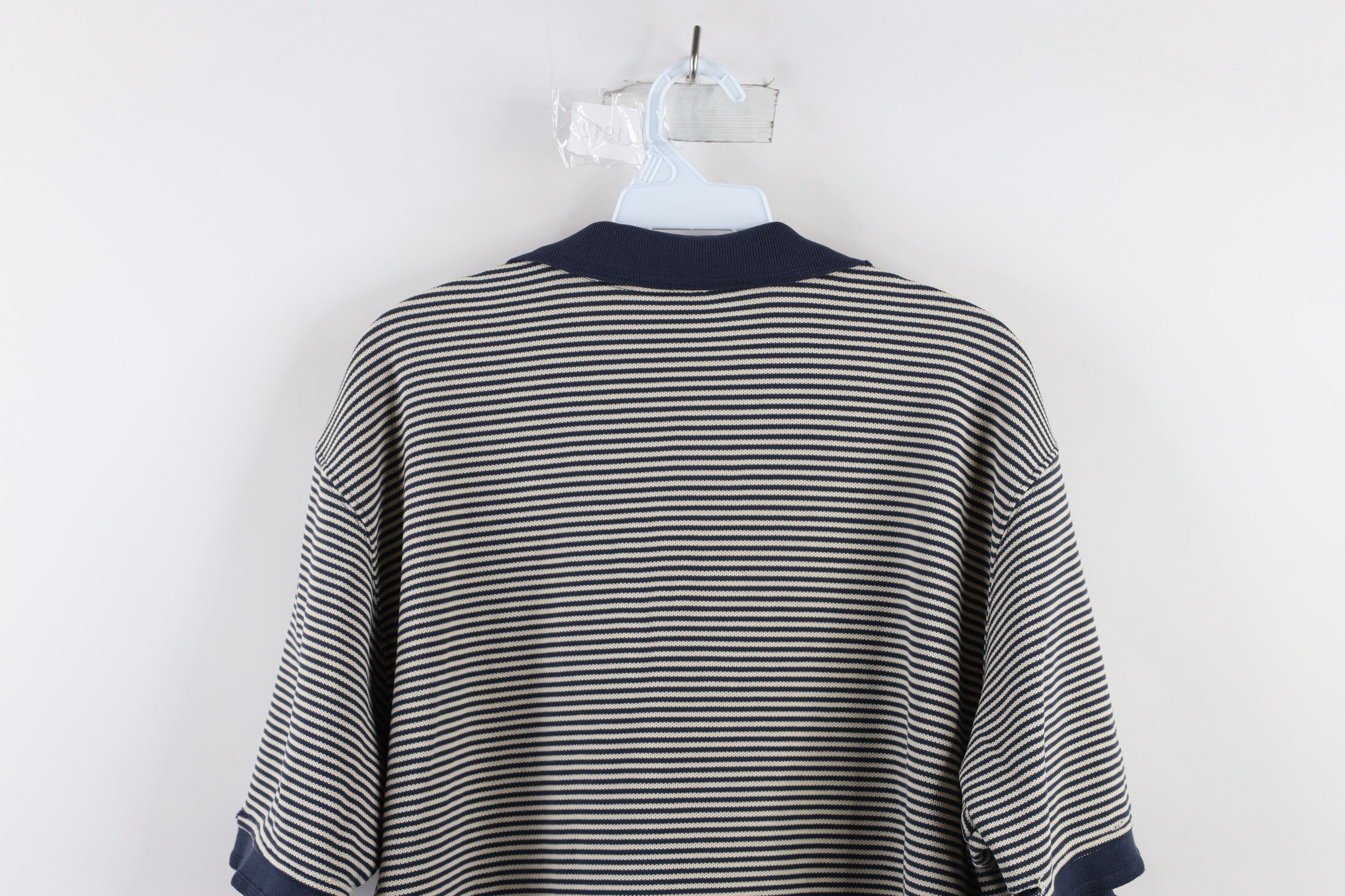 L.L. Bean × Vintage Vintage LL Bean Striped Double L Knit Collared Polo Shirt Size US L / EU 52-54 / 3 - 12 Thumbnail