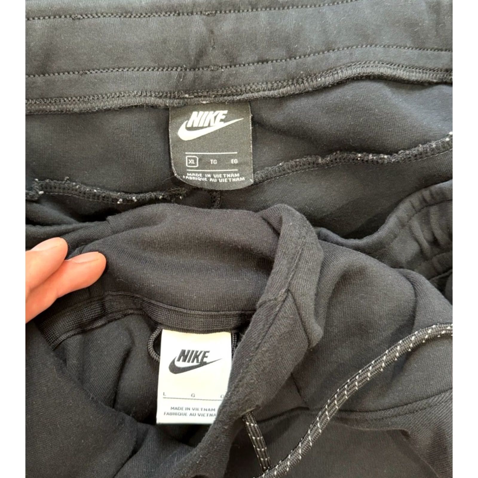 Nike Nike Sportswear Tech Fleece Black Sweatshirt Tracksuit Men L/XL Set Zip Hoodie Pants Slim 2 Piece Athletic Athleisure Pockets Size US L / EU 52-54 / 3 - 3 Thumbnail