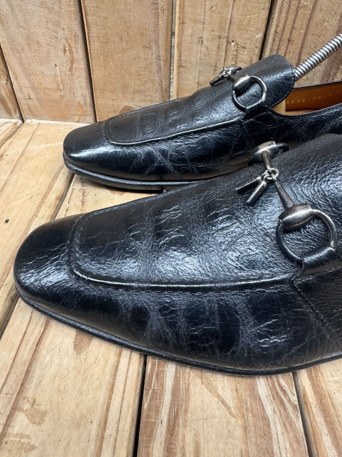 Gucci Gucci Black Men’s Leather Loafers UK 6 EJ Size US 6.5 / EU 39-40 - 10 Thumbnail