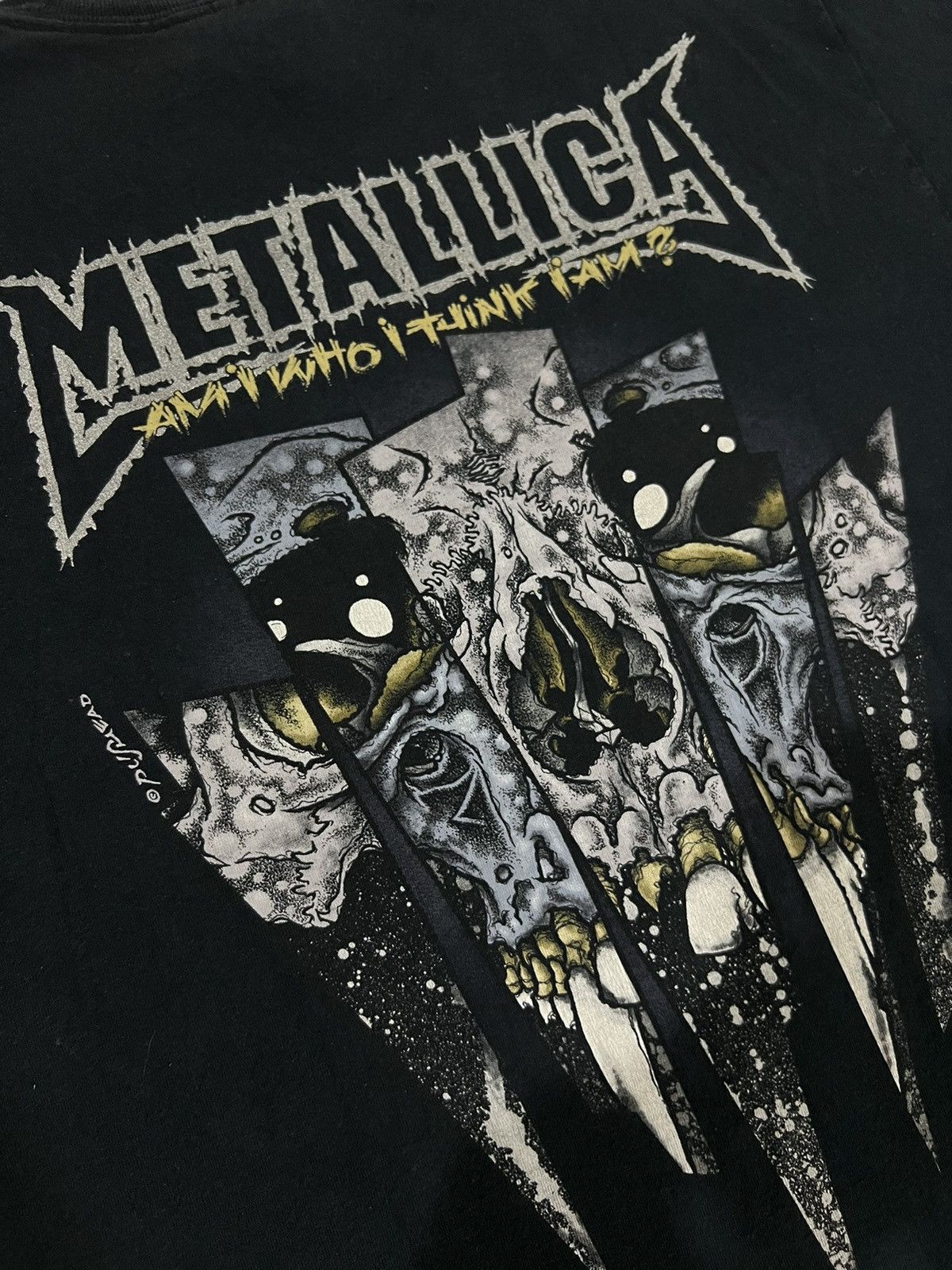 Band Tees × Metallica × Vintage Vintage 2007 Metallica Pushead Am I Who Think I Am SS Shirt Size US M / EU 48-50 / 2 - 1 Thumbnail