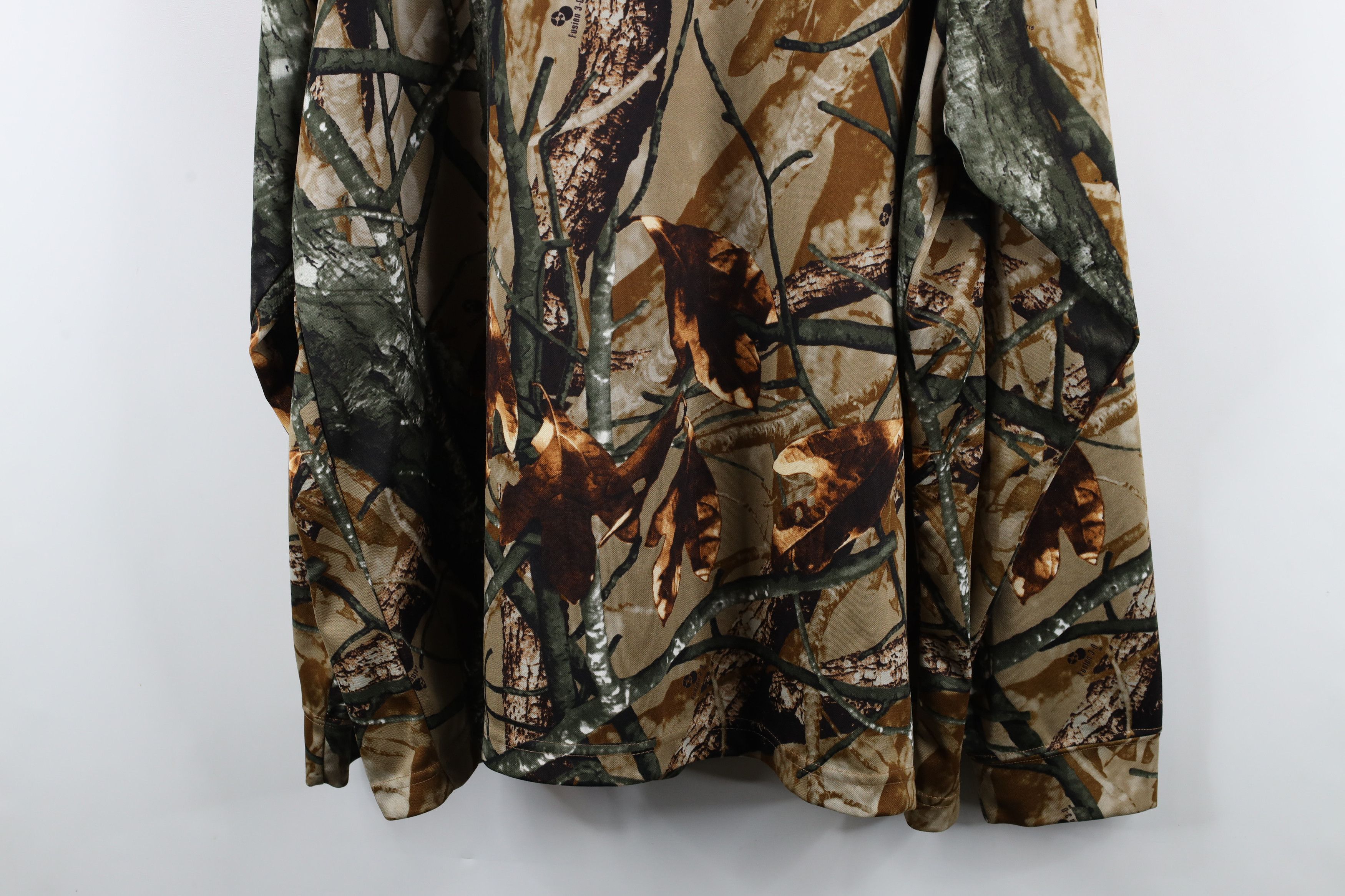 Vintage Vintage Streetwear Camouflage Mock Neck Long Sleeve T-Shirt Size US XXL / EU 58 / 5 - 11 Thumbnail