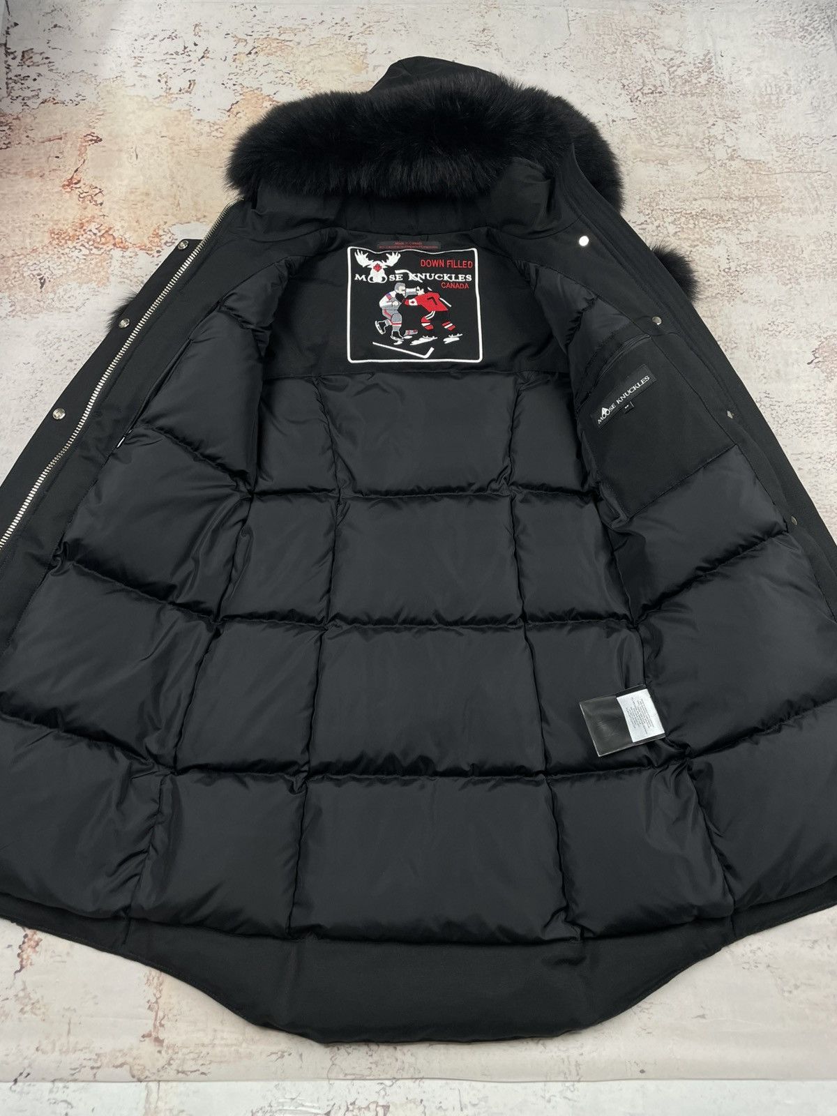 Moose Knuckles Moose Knuckles S Womens Black Down Parka Jacket Warm Winter Size S / US 4 / IT 40 - 3 Thumbnail