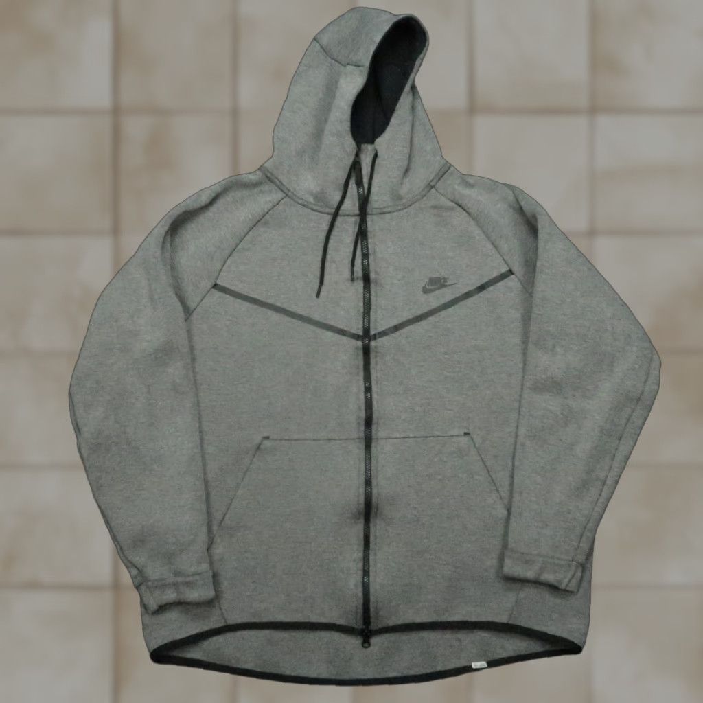 Nike Nike Hoodie Mens XXL Gray NSW Tech Fleece Windrunner Full Zip Hooded Jacket 2XL Size US XXL / EU 58 / 5 - 1 Thumbnail