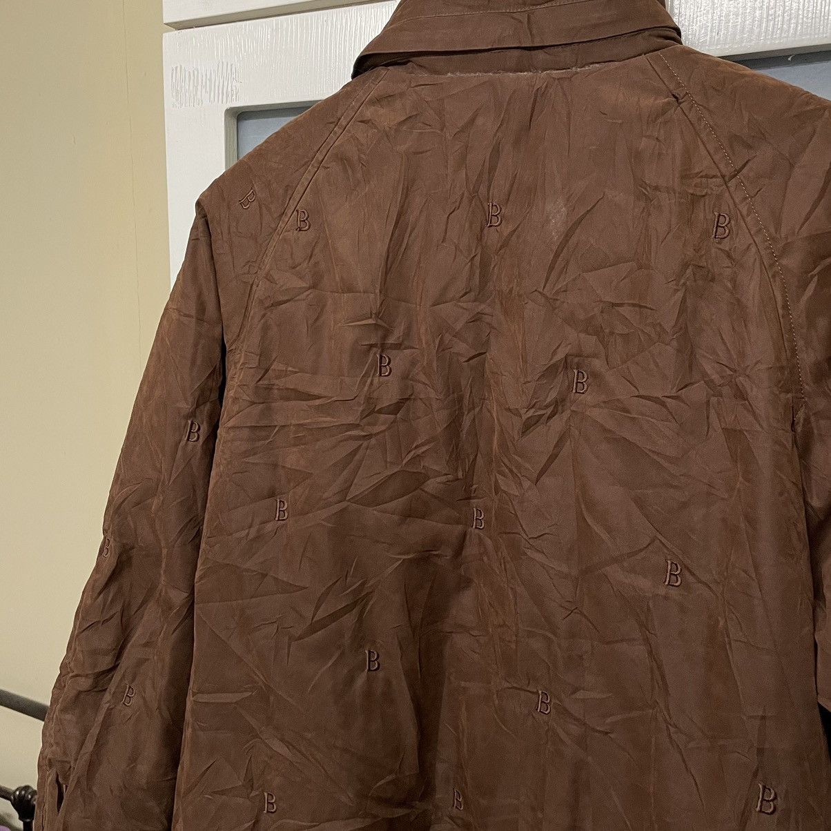 Burberry × Designer × Vintage Vintage Burberrys Novacheck Suede “B” Logo Parka Size US L / EU 52-54 / 3 - 8 Thumbnail