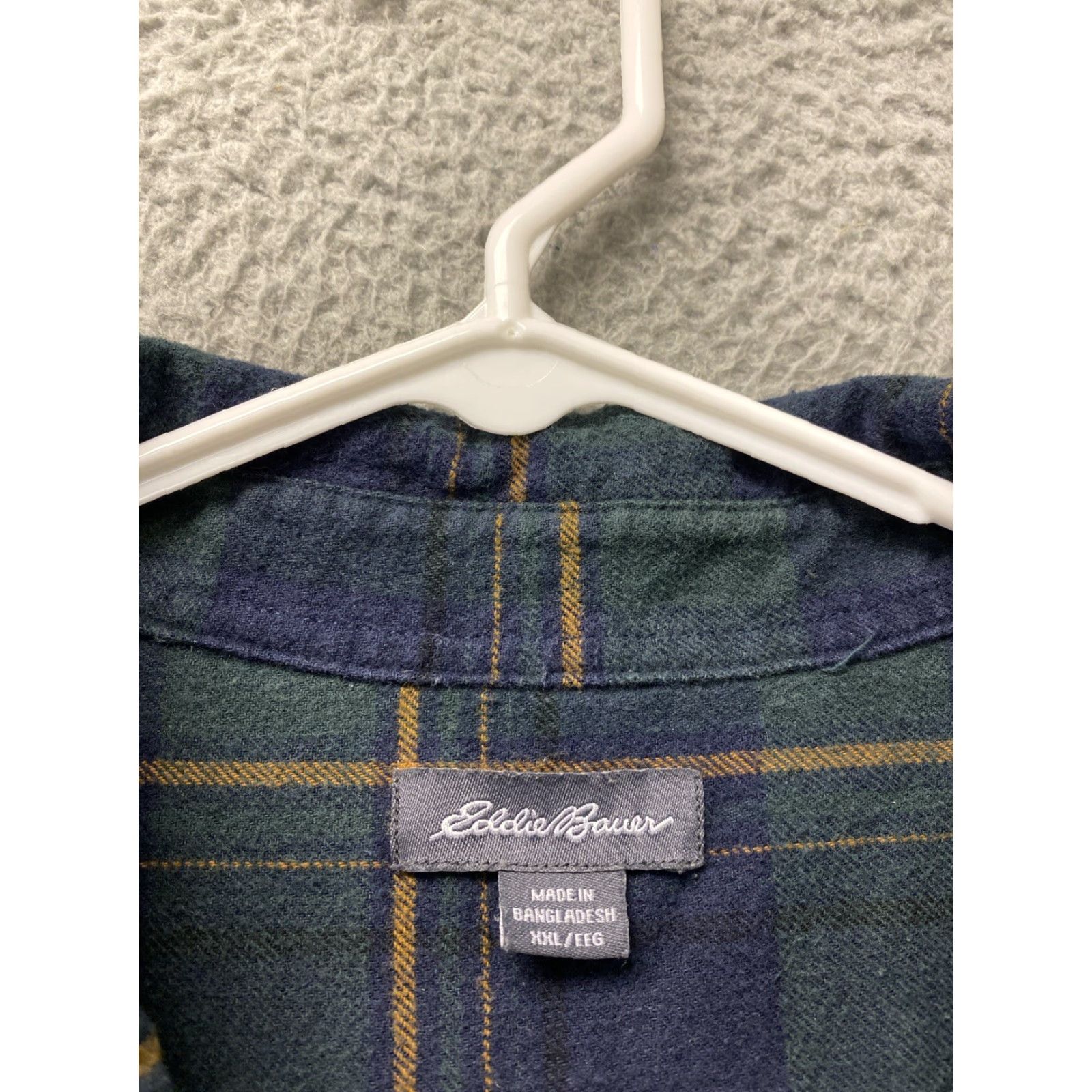 Eddie Bauer VINTAGE Eddie Bauer Shirt Men 2XL Green Plaid Button-Up Long Sleeve Cotton Regular Size US XXL / EU 58 / 5 - 6 Thumbnail