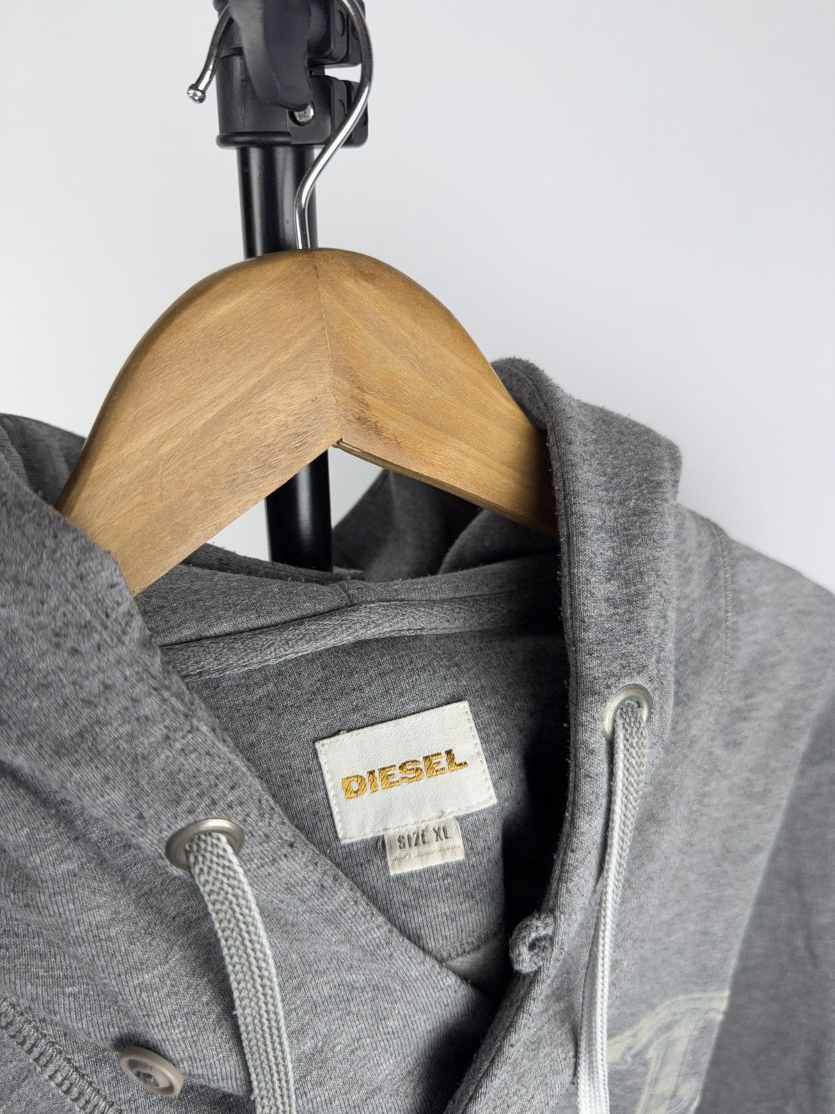 Diesel Luxury Vintage 00s Diesel Superior Division Hoodie XL 🩶 Size US XL / EU 56 / 4 - 11 Thumbnail