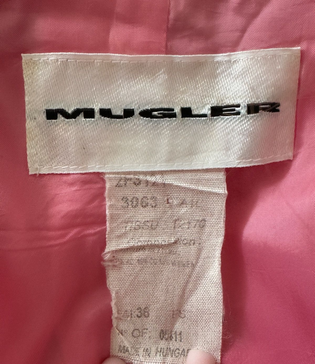 Thierry Mugler Thierry Mugler Sculptural Baby Pink Tailored jacket Size S / US 4 / IT 40 - 4 Thumbnail