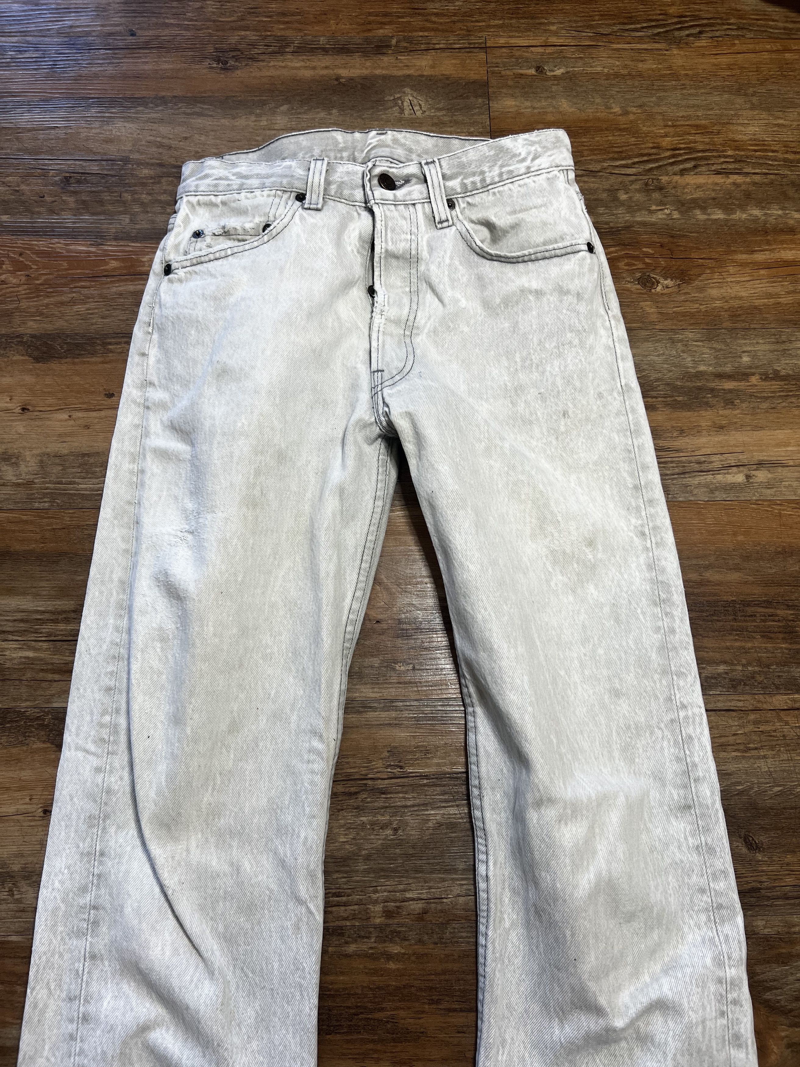 Levi's × Levi's Vintage Clothing × Vintage Vintage 501 Levi's grey Denim Jean Pants Size US 27 - 2 Thumbnail