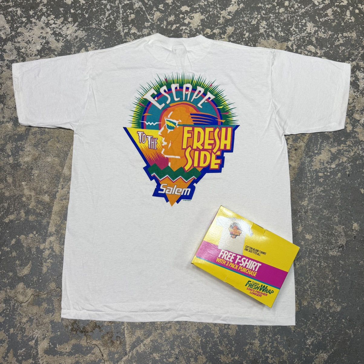 Camel Vintage Salem Cigarettes Fresh Wrap Promo Tshirt 1992 Size US XL / EU 56 / 4 - 1 Thumbnail