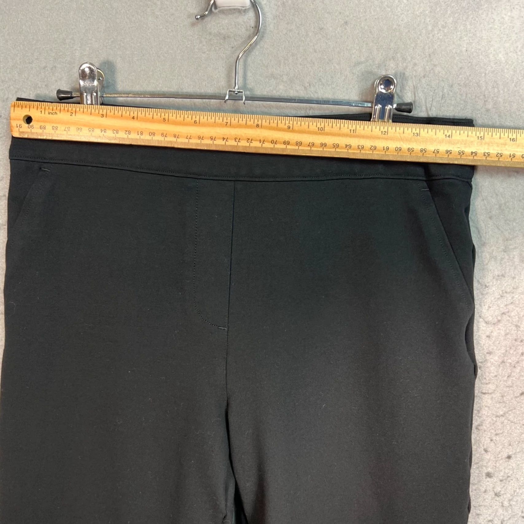 Spanx Spanx Womens Large Black Cropped Straight Leg Pants Shirt? Size 29" - 6 Thumbnail
