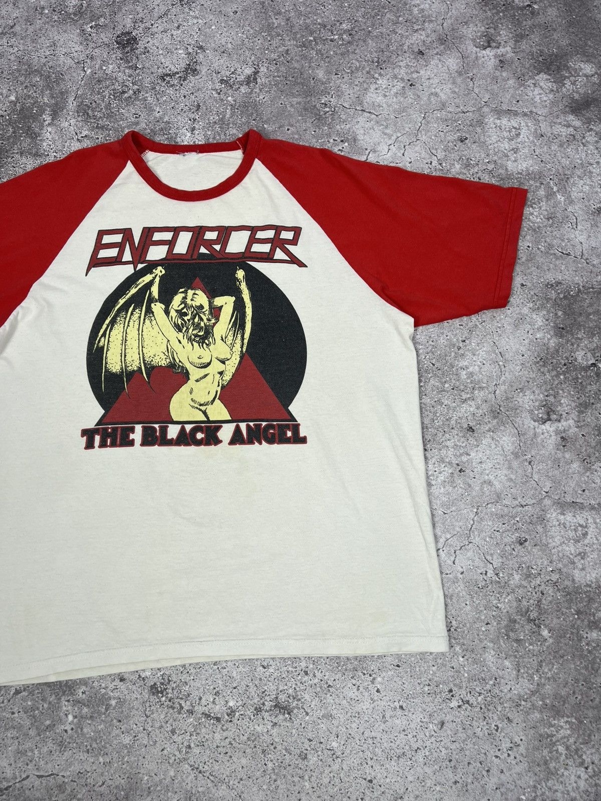 Fruit Of The Loom Enforcer The Black Angel Band T-shirt Cotton Men's Size US M / EU 48-50 / 2 - 3 Thumbnail