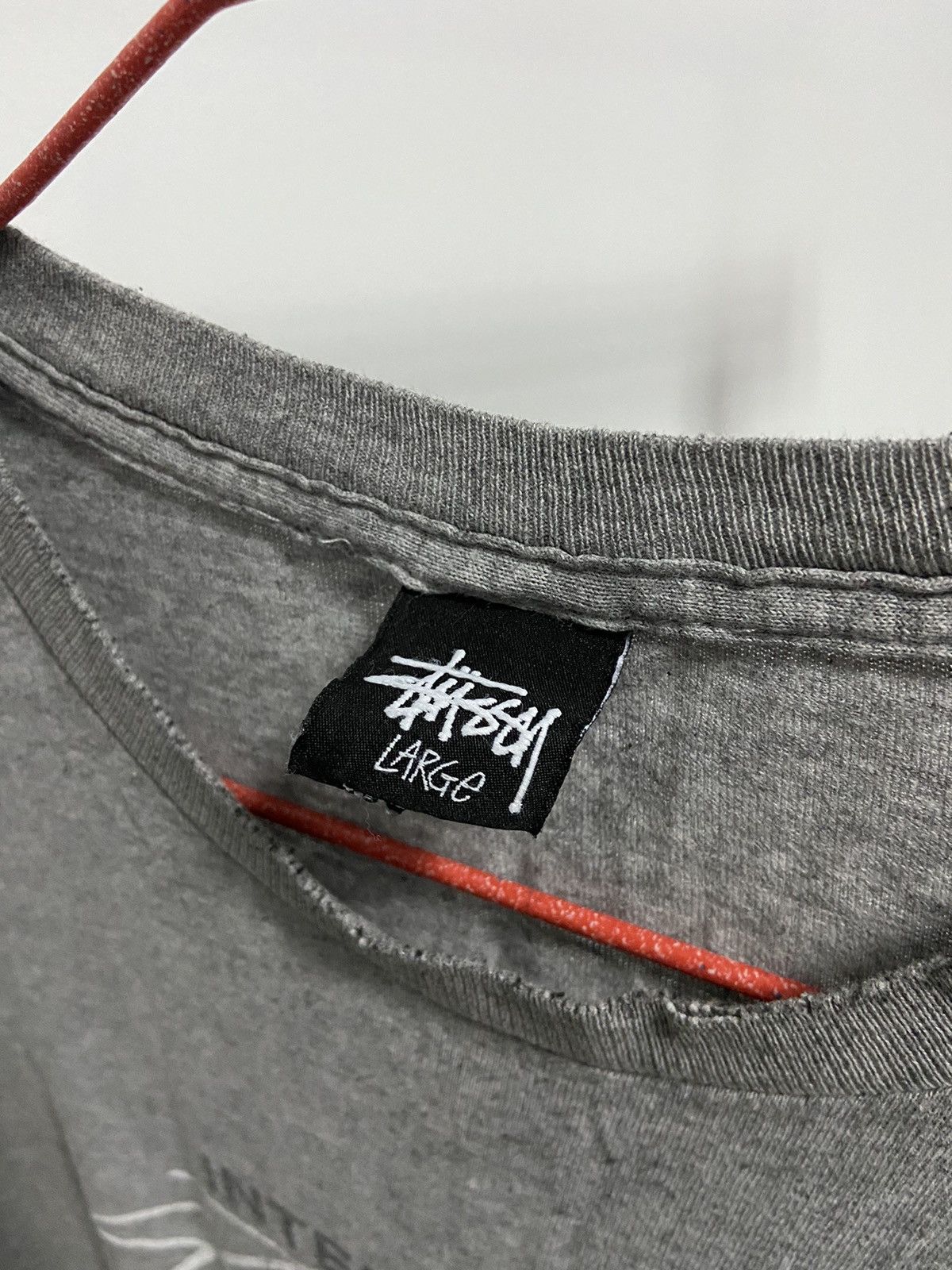 Stussy × Vintage Stussy Tribe T-shirt Vintage big Logo sk8 Size US L / EU 52-54 / 3 - 4 Thumbnail