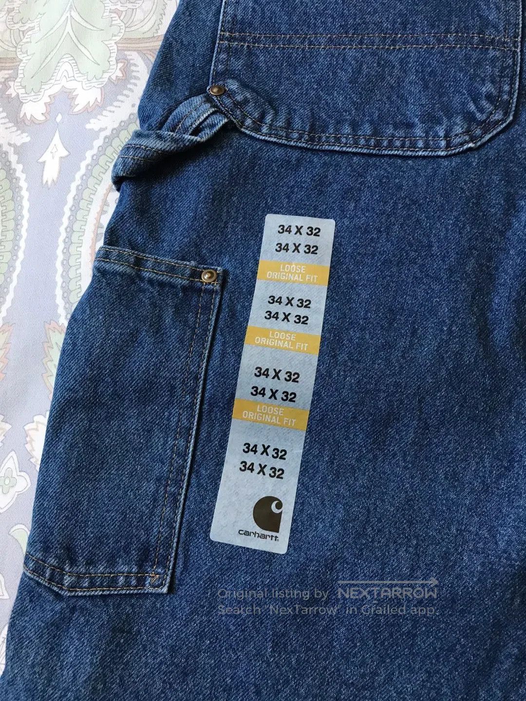 Carhartt Carhartt B73 Double Knee Washed Jeans. Size US 34 / EU 50 - 7 Thumbnail