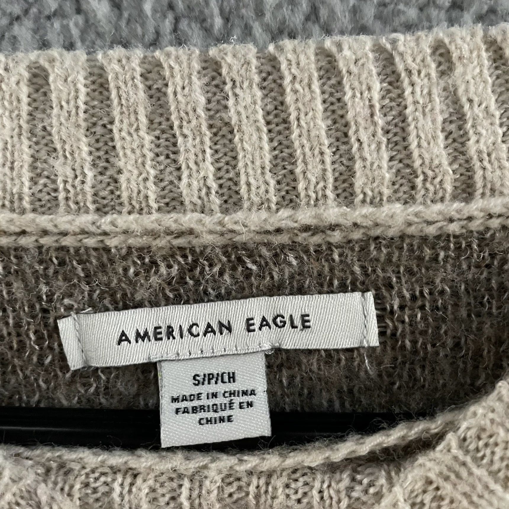 American Eagle Outfitters American Eagle Womens Sweater Size Small Beige Multicolor Animal Print Cropped Size S / US 4 / IT 40 - 7 Thumbnail