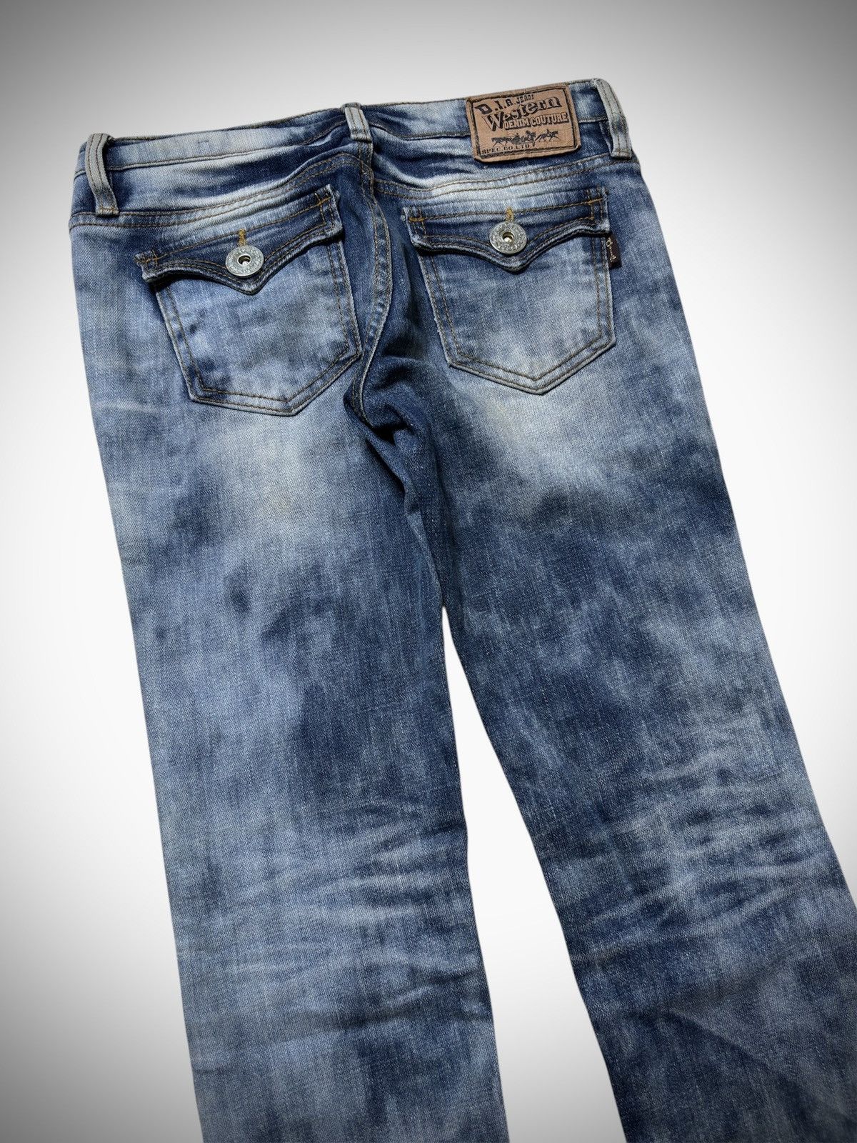 Japanese Brand 2000’s D.I.A - Washed Embroidery Skinny Jeans Size 27" / US 4 / IT 40 - 7 Thumbnail