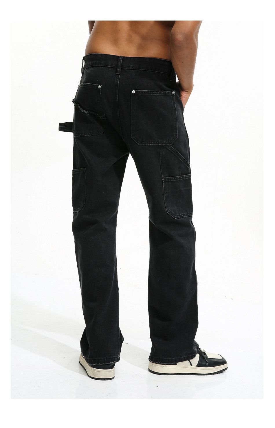 Jean × Vintage punk grunge faded double knee carpenter flared jeans Size US 28 / EU 44 - 9 Thumbnail