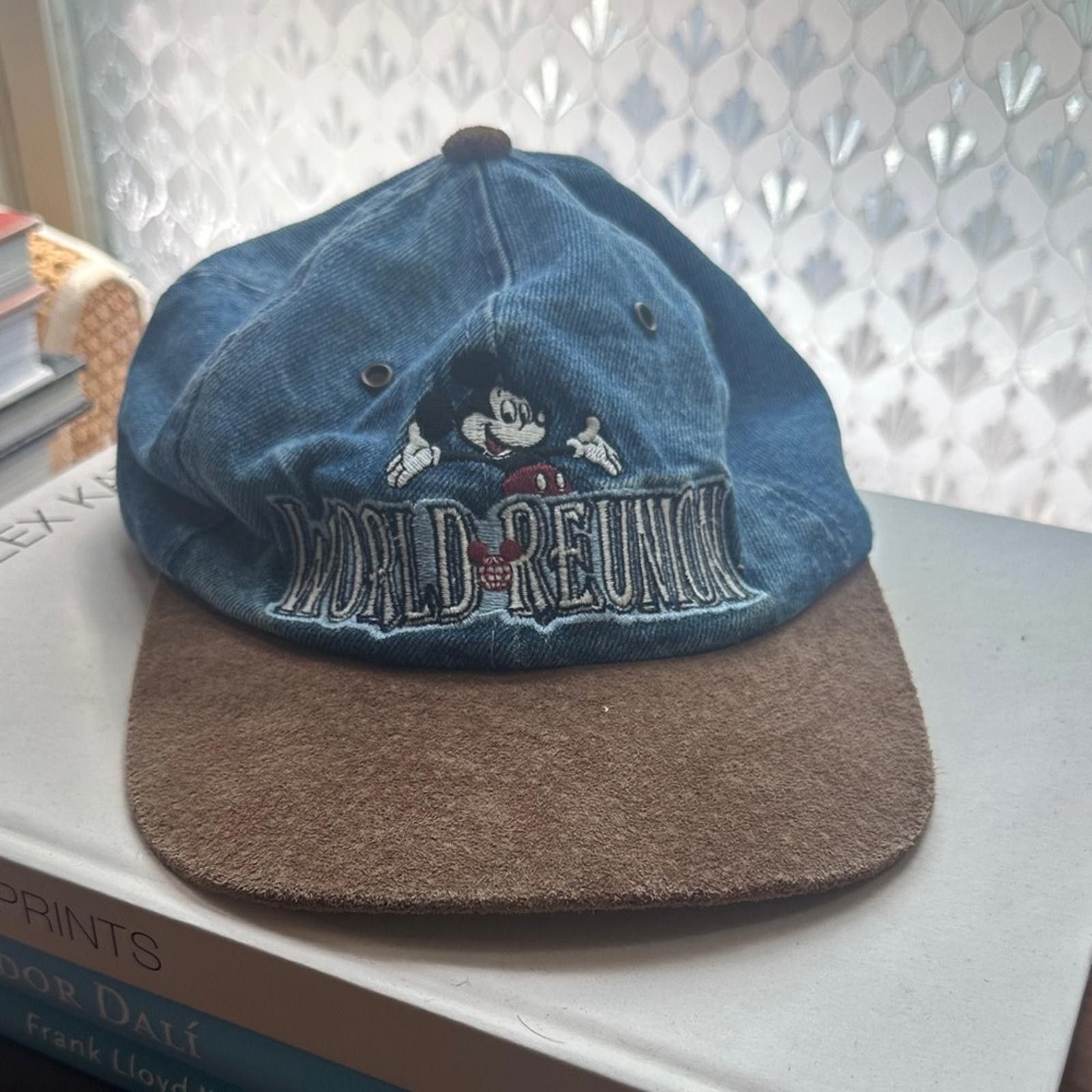 Disney Vintage Walt Disney World 25th Anniversary Denim Hat Size ONE SIZE - 1 Thumbnail