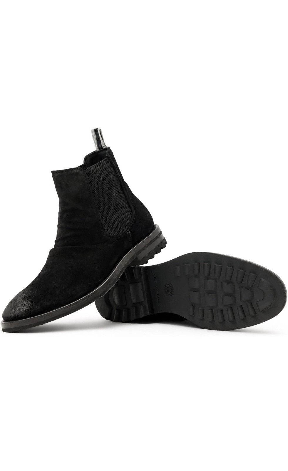 John Varvatos Black suede sharpei boot 8.5 Size US 8.5 / EU 41-42 - 2 Thumbnail