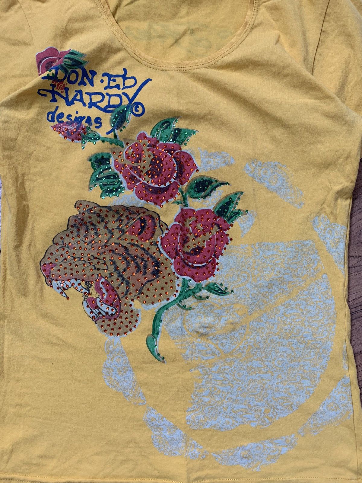 Ed Hardy VINTAGE ED HARDY TIGER PRINT TEE SHIRT Size S / US 4 / IT 40 - 3 Thumbnail