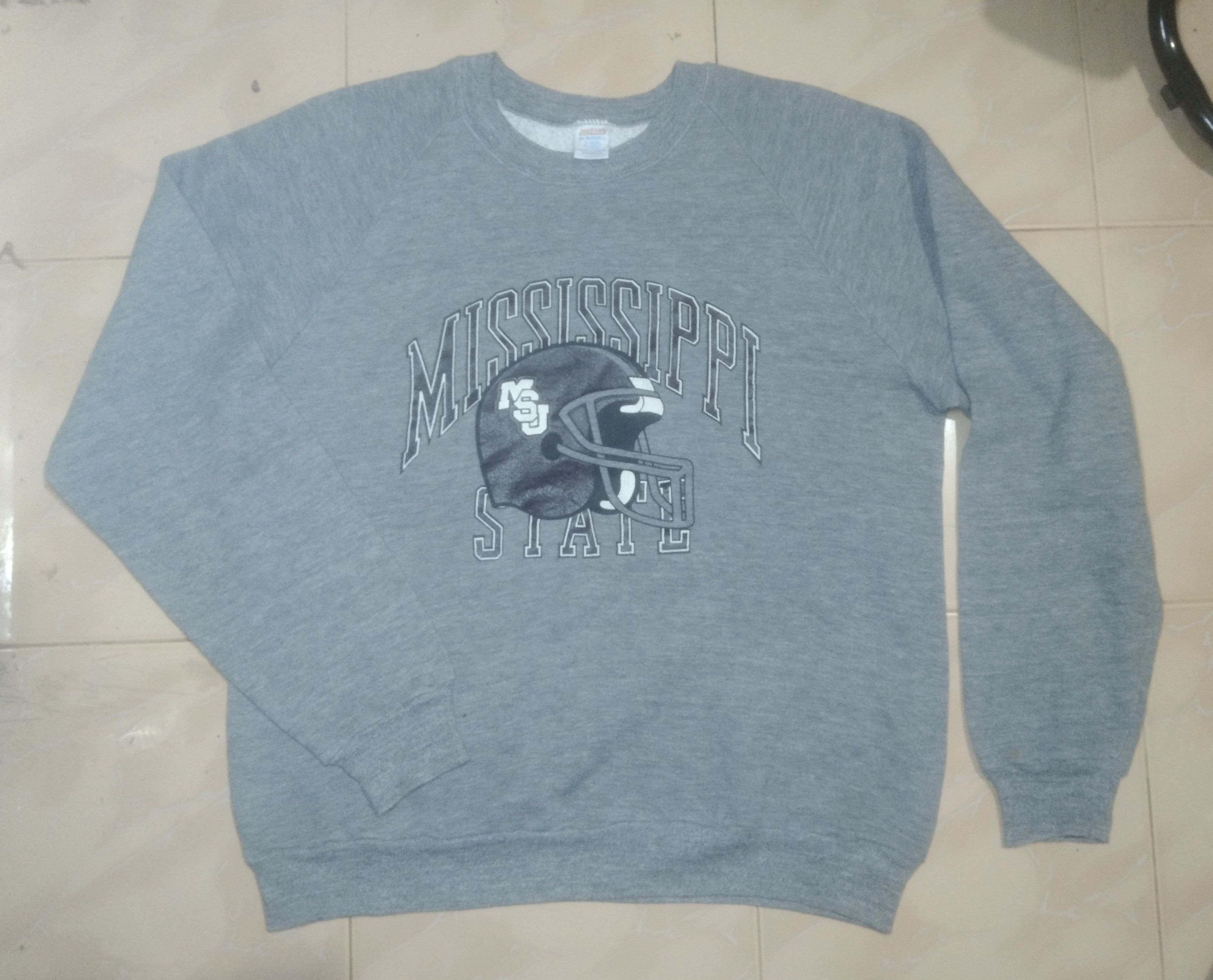 Vintage Vintage Jerzees 80's (13 rayon) MSU American football Size US L / EU 52-54 / 3 - 10 Thumbnail