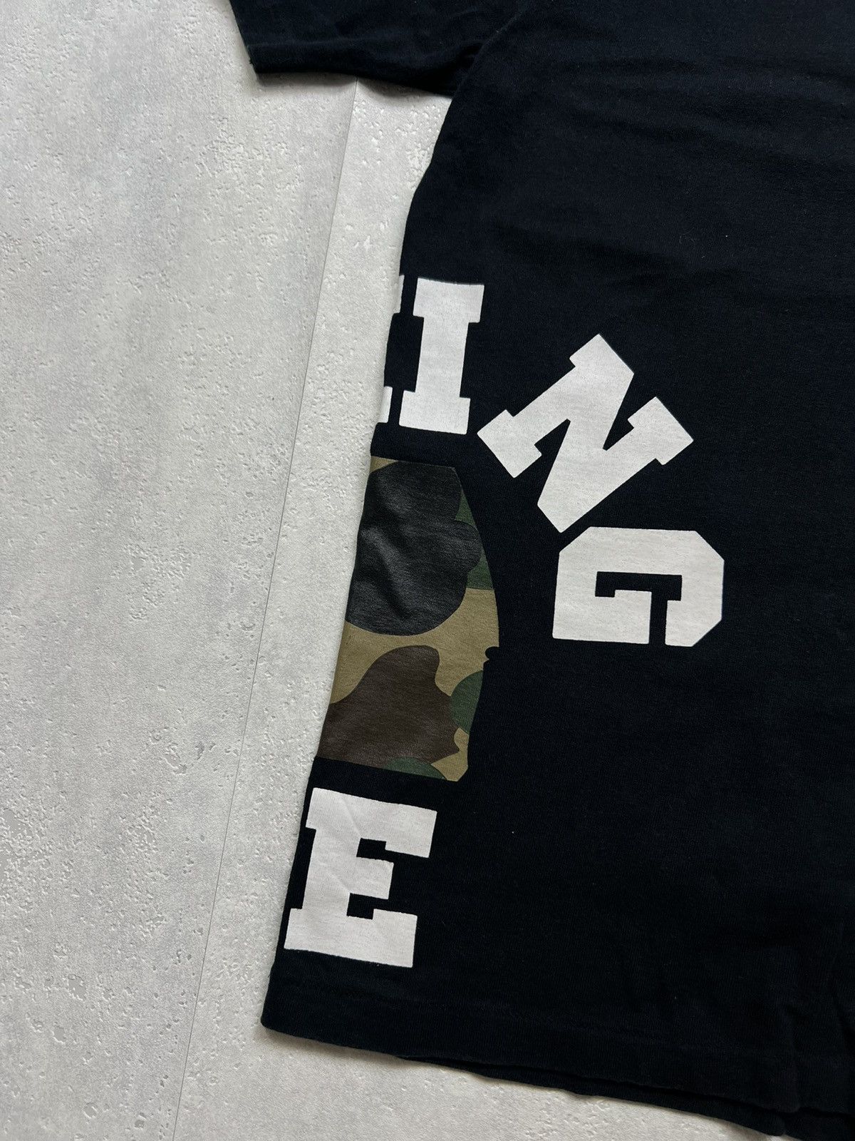 Bape A BATHING APE CAMO HEAD SIDE LOGO TEE Size US S / EU 44-46 / 1 - 3 Thumbnail